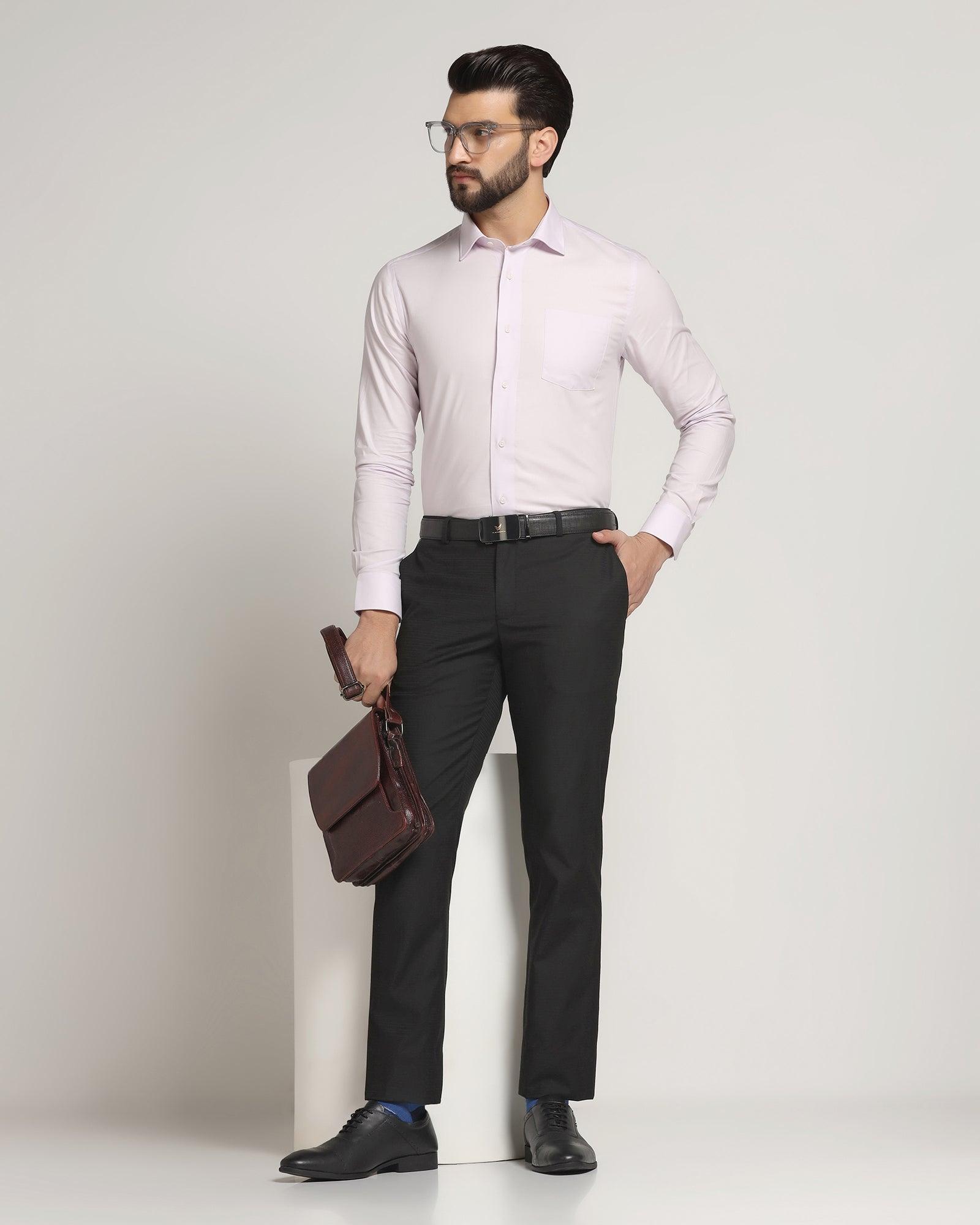 Slim Fit B-91 Formal Black Stripe Trouser - Tufit - Blackberrys