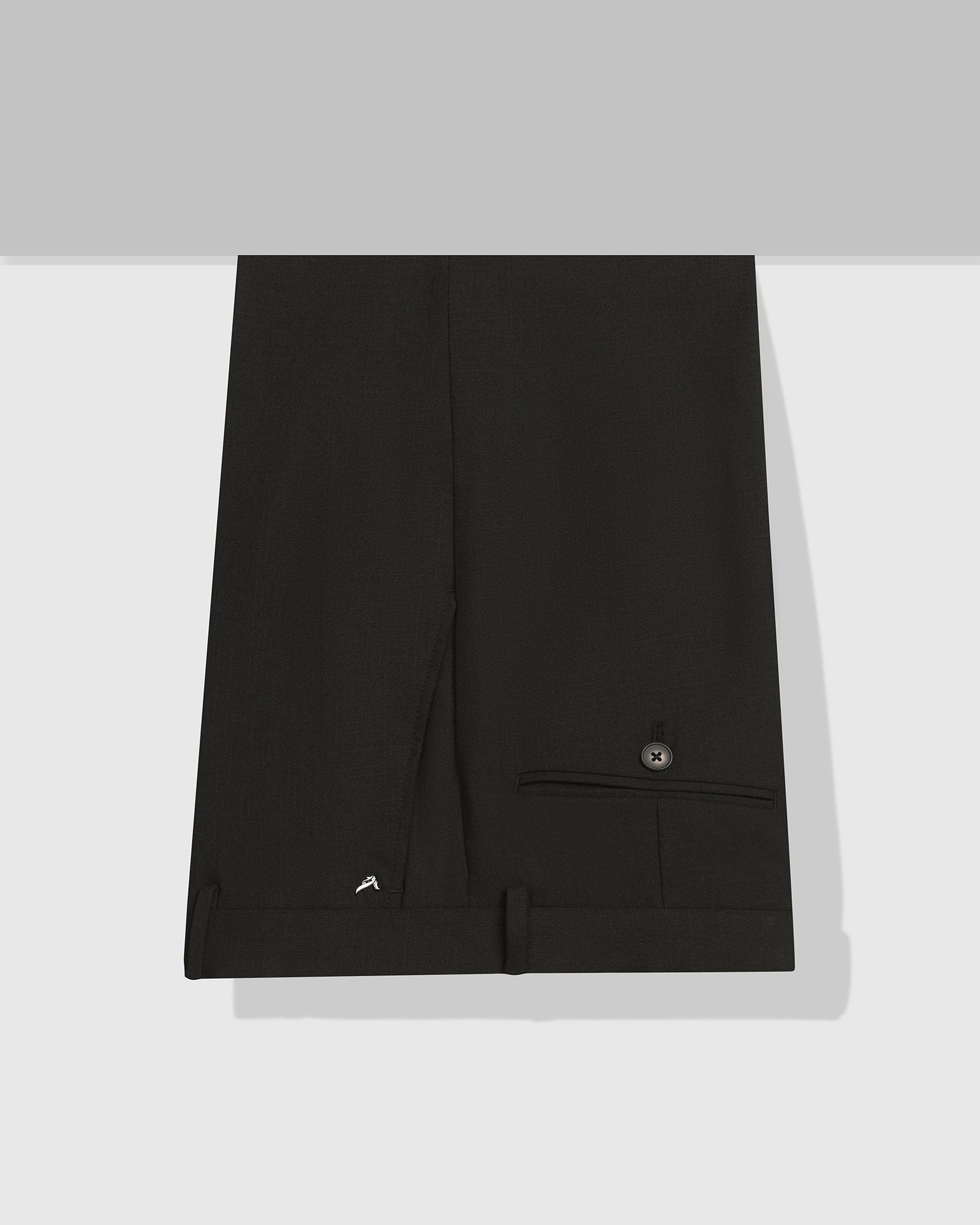 Slim Fit B-91 Formal Black Textured Trouser - Tumi