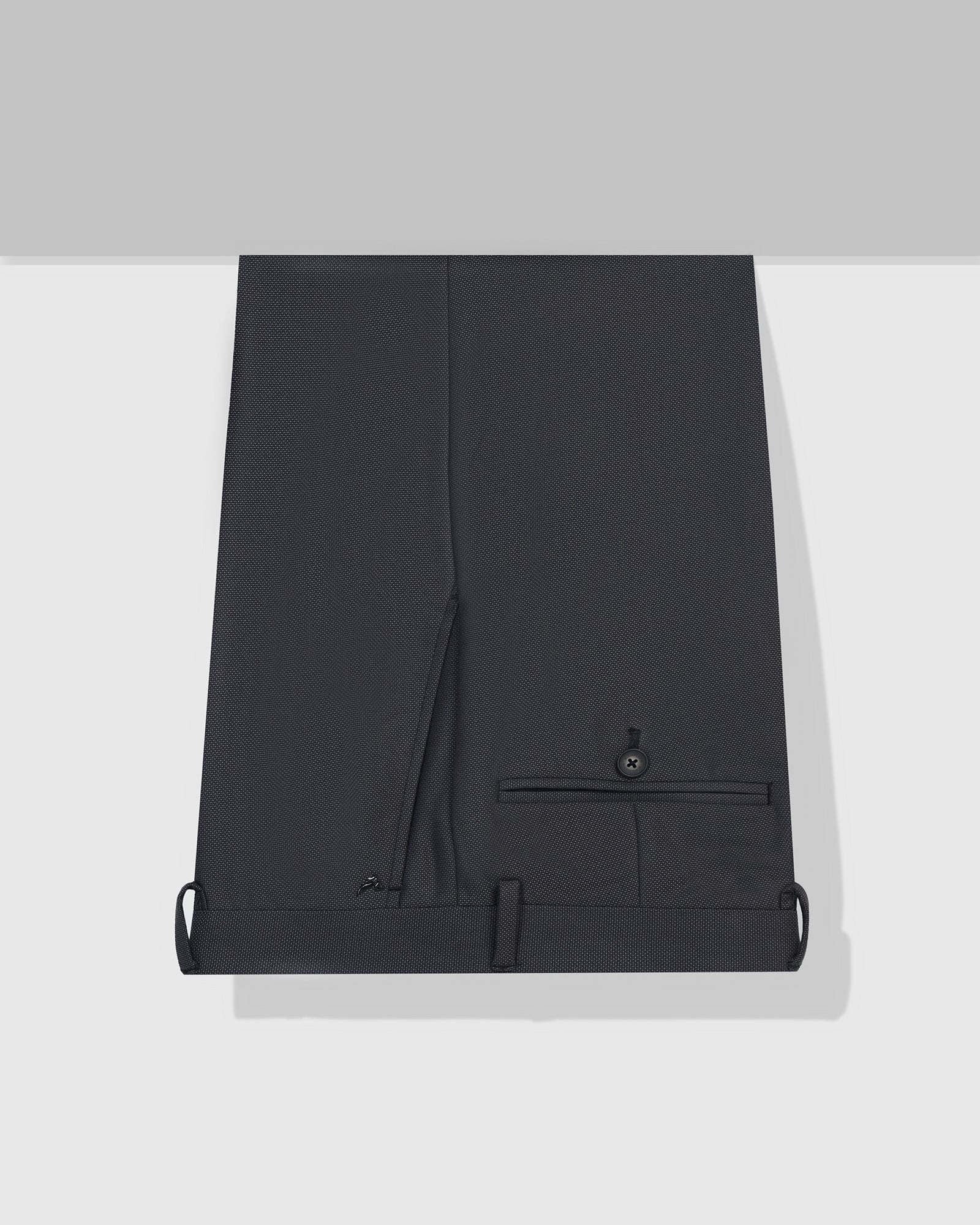 Slim Fit B-91 Formal Charcoal Textured Trouser - Otto