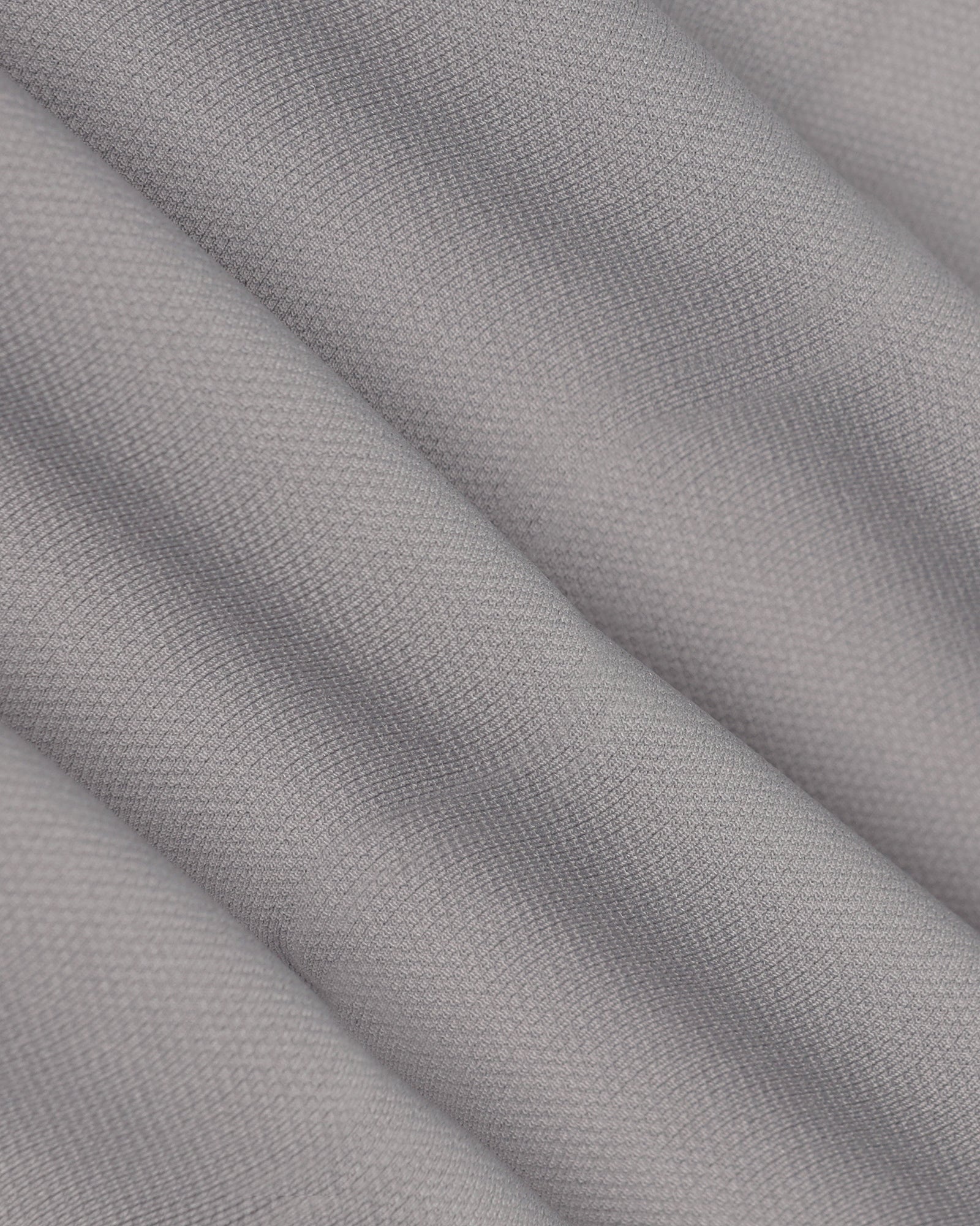 Slim Fit B-91 Formal Grey Textured Trouser - Davidoff