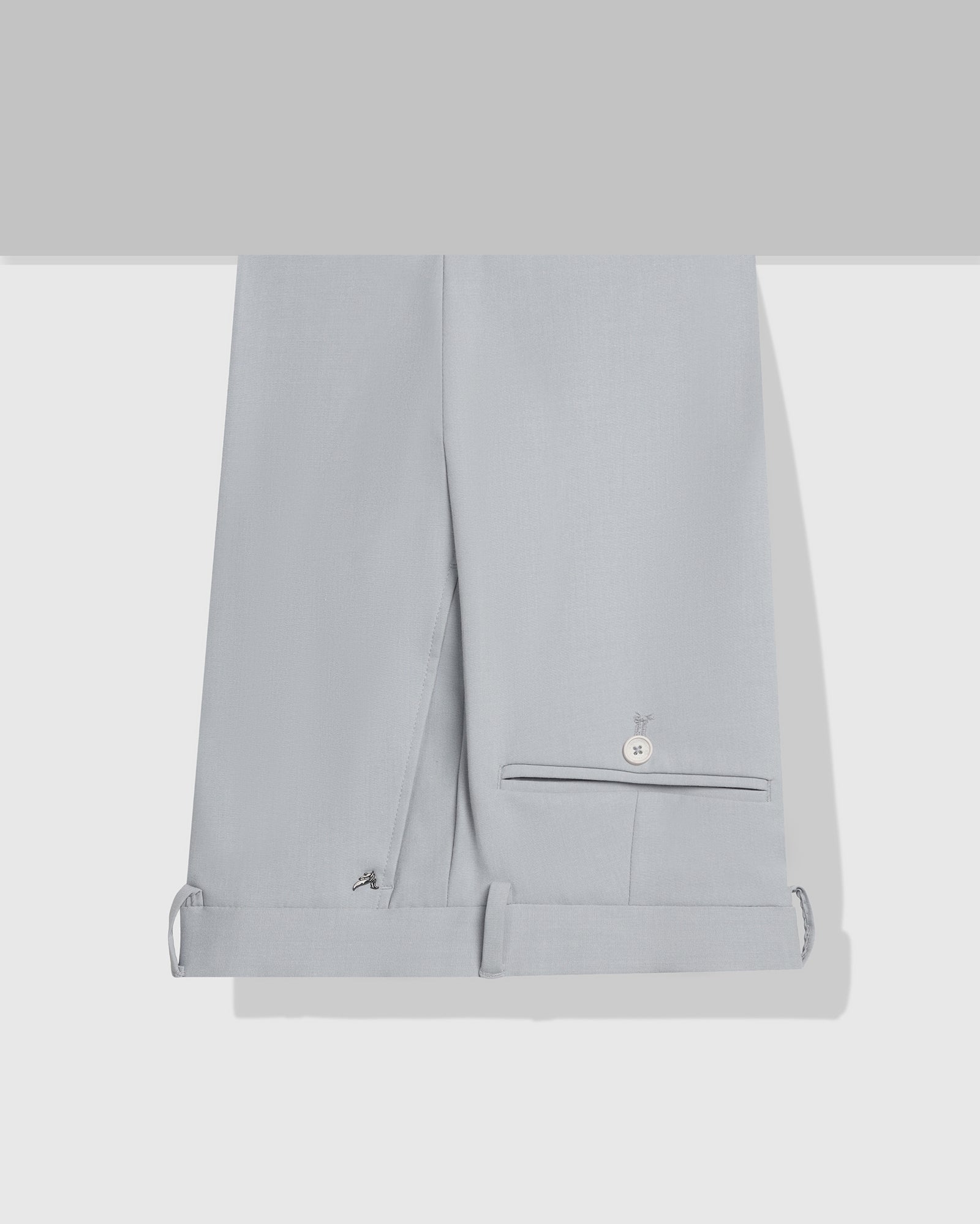 Slim Fit B-91 Formal Light Blue Solid Trouser - Jonny