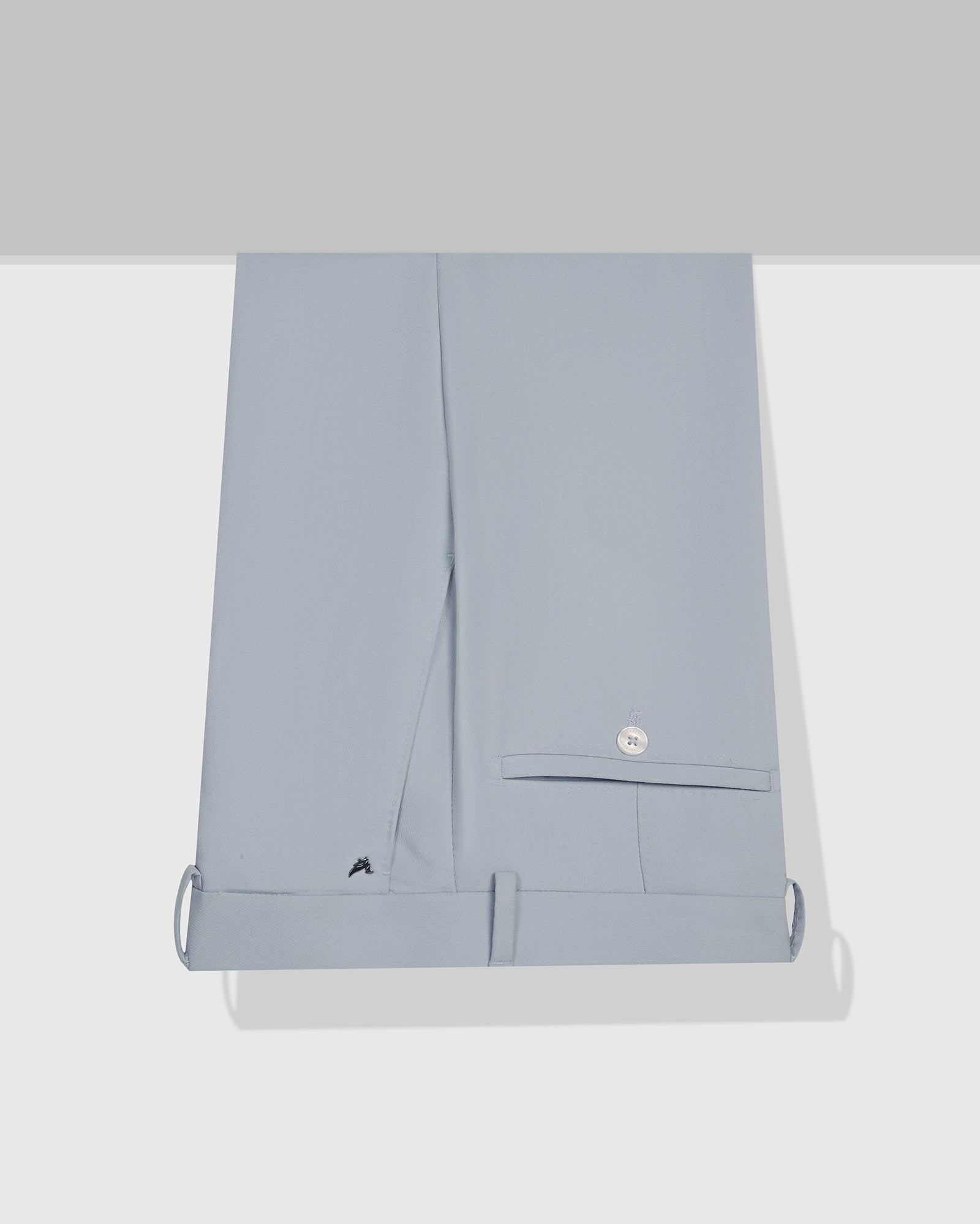 Slim Fit B-91 Formal Light Blue Solid Trouser - Kenneth