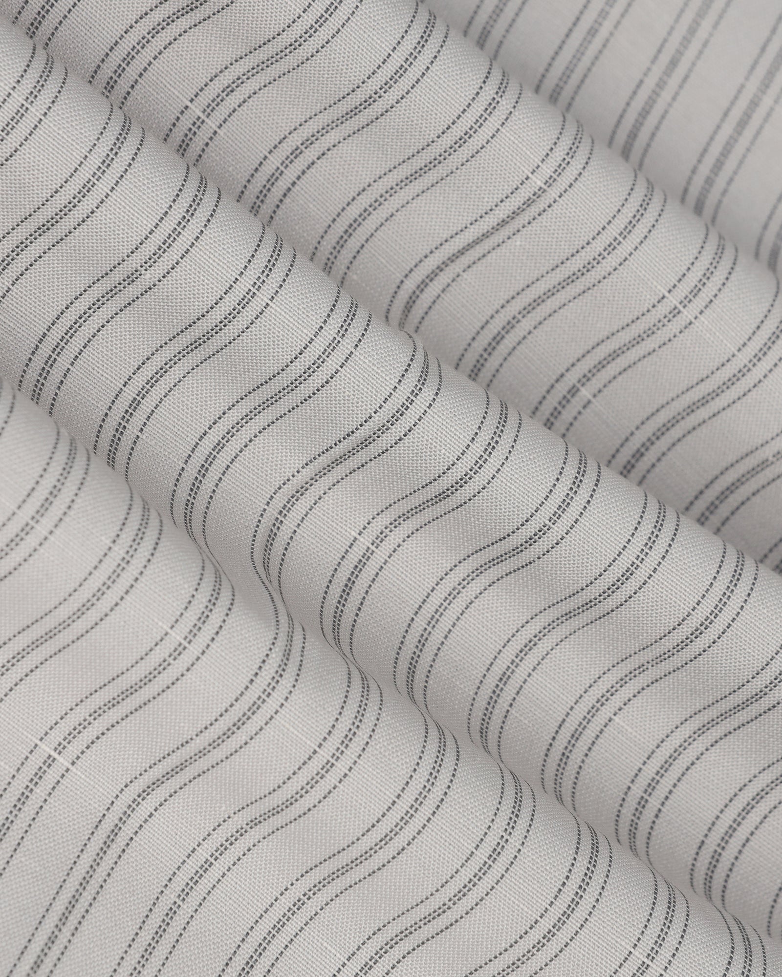 Slim Fit B-91 Formal Light Grey Stripe Trouser - Nautica