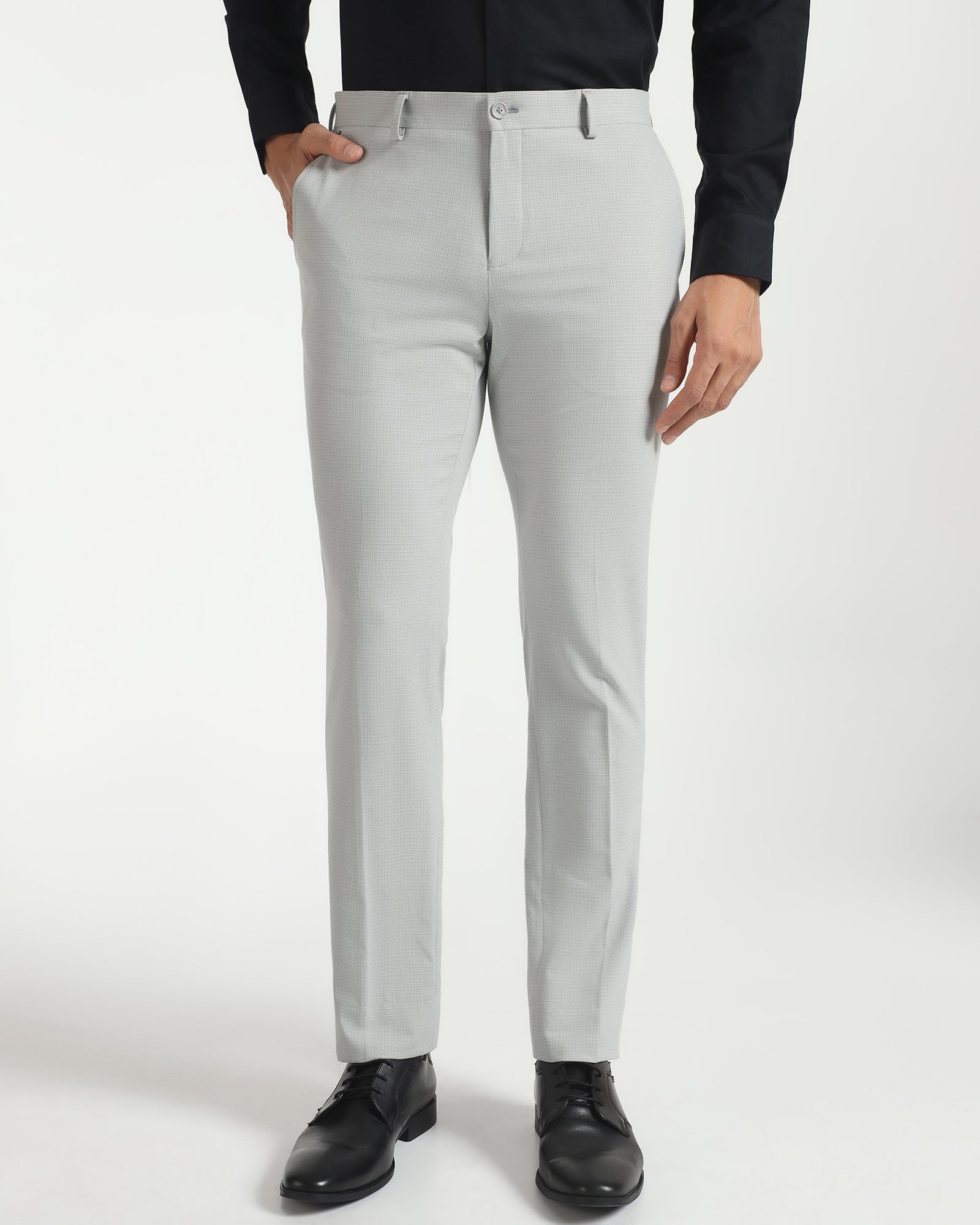 Slim Fit B-91 Formal Olive Textured Trouser - Tom