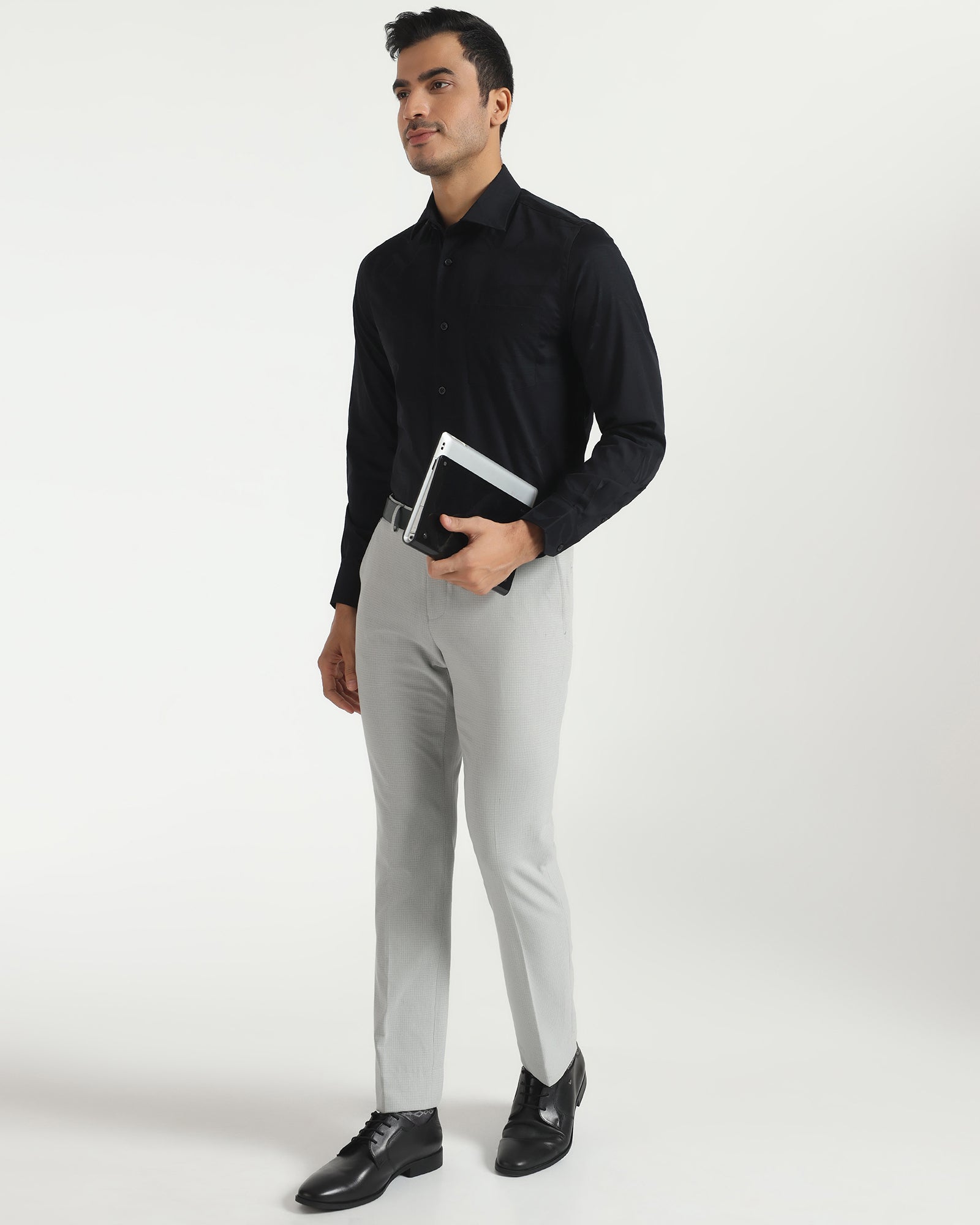 Slim Fit B-91 Formal Olive Textured Trouser - Tom