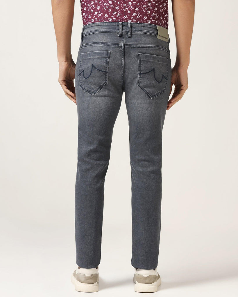 Slim Yonk Fit Grey Textured Jeans - Artur