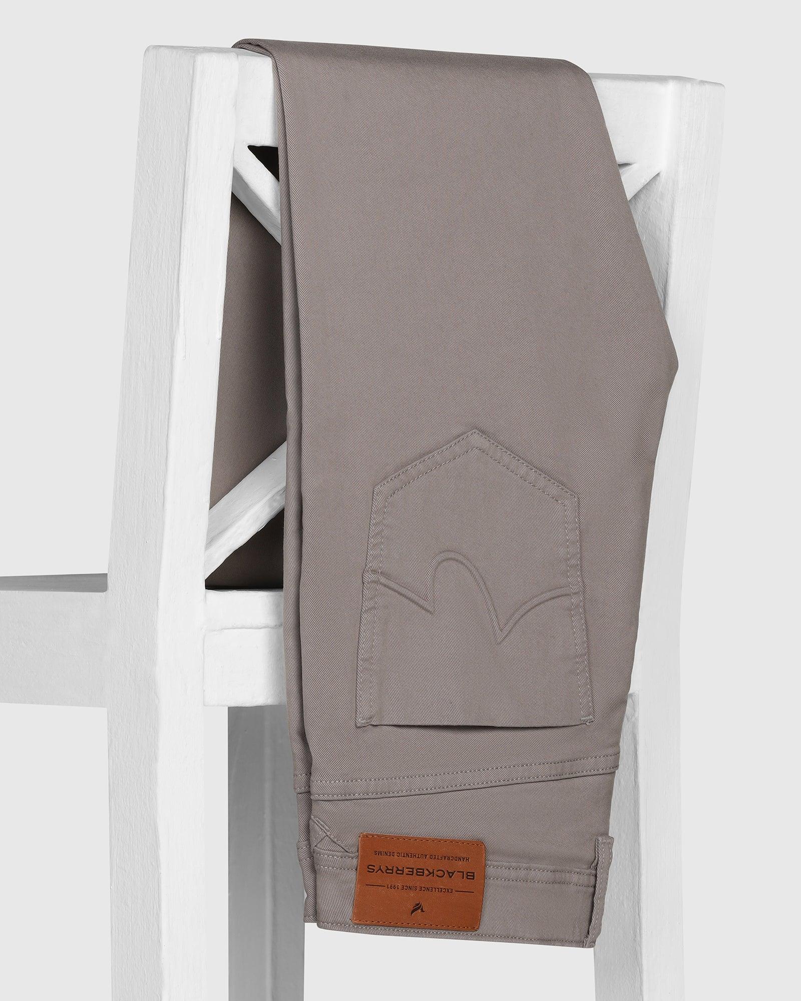 Slim Yonk Fit Grey Textured Jeans - Rene - Blackberrys