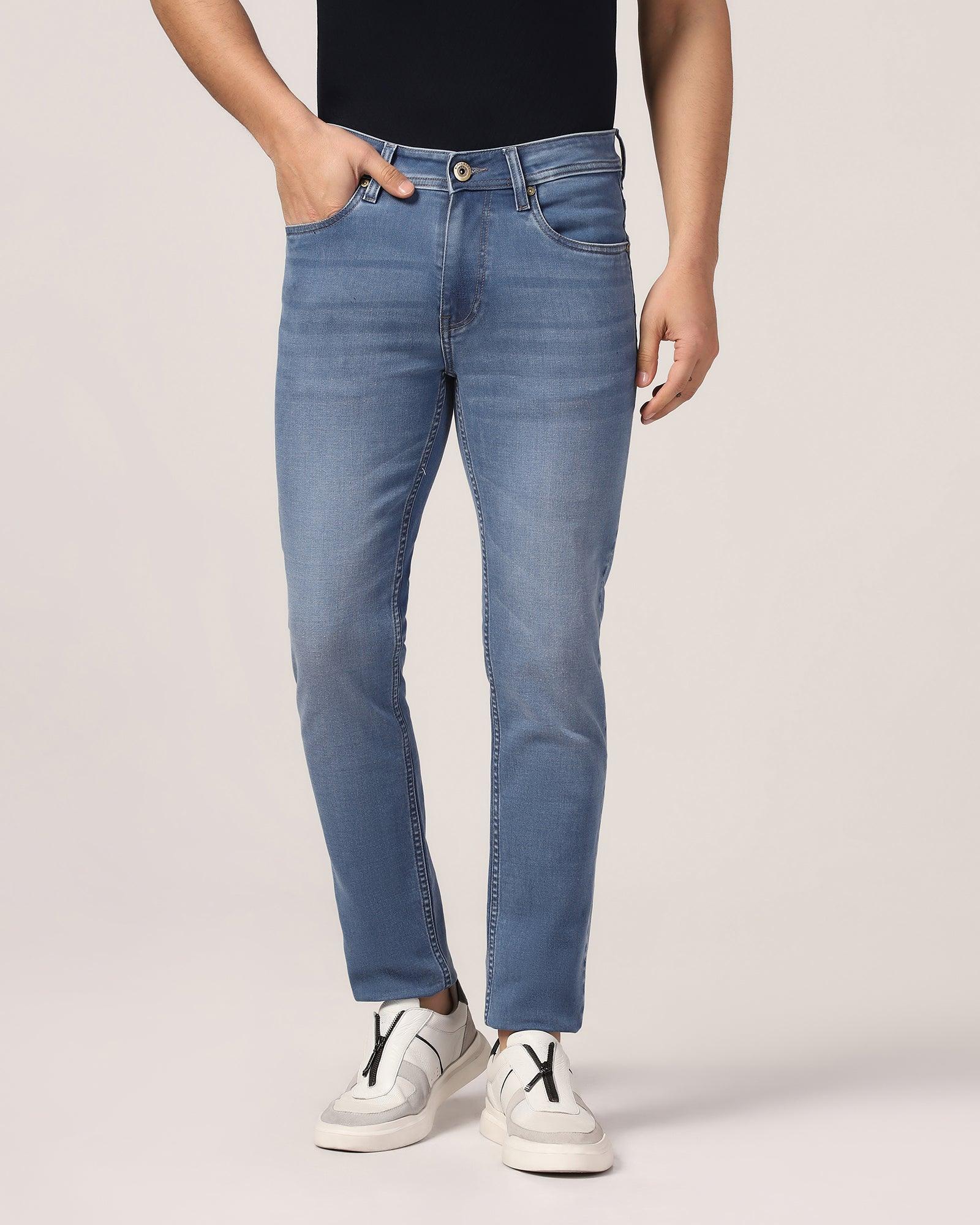 Slim Yonk Fit Indigo Textured Jeans - Kai - Blackberrys