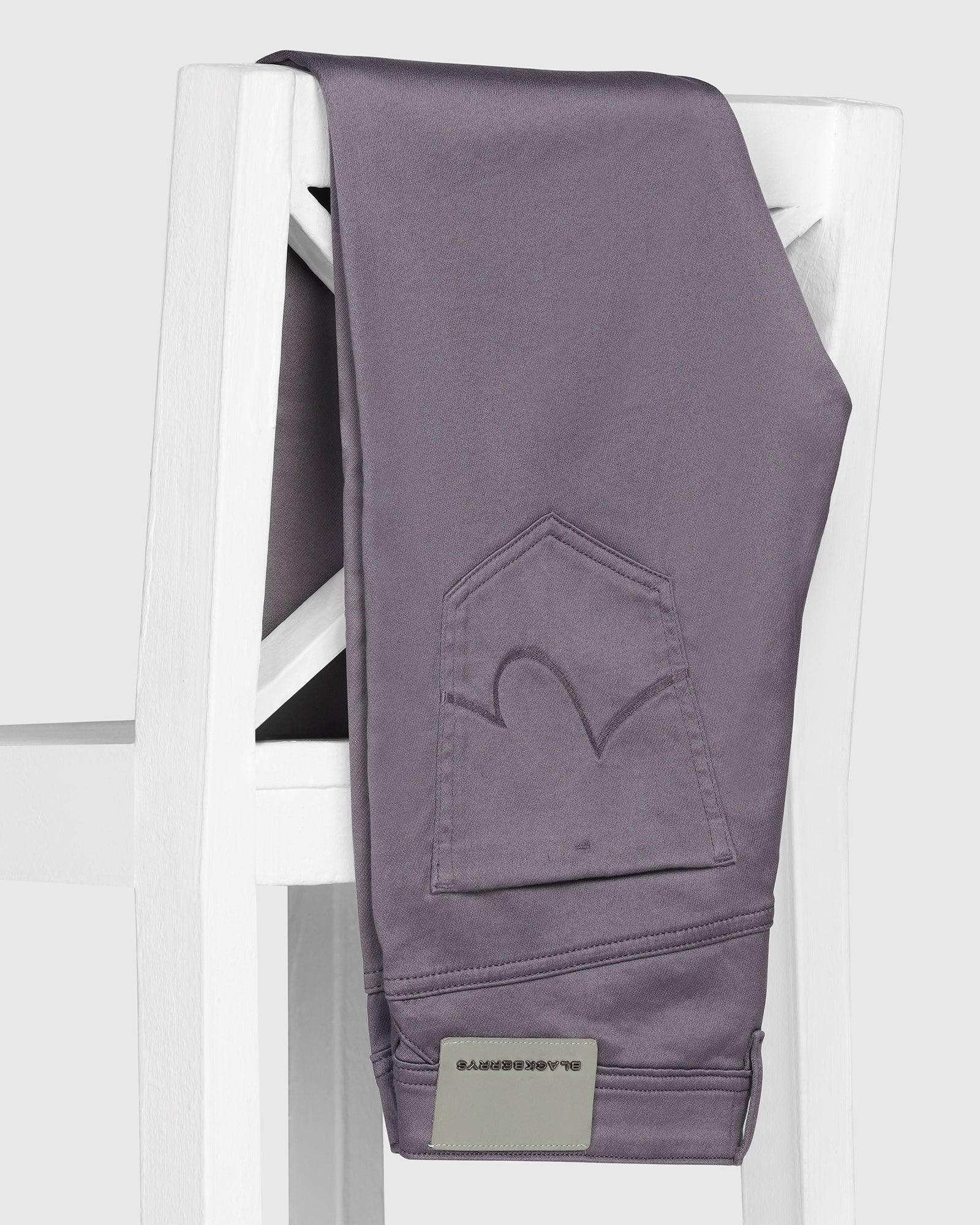 Slim Yonk Fit Light Grey Textured Jeans - Abto - Blackberrys