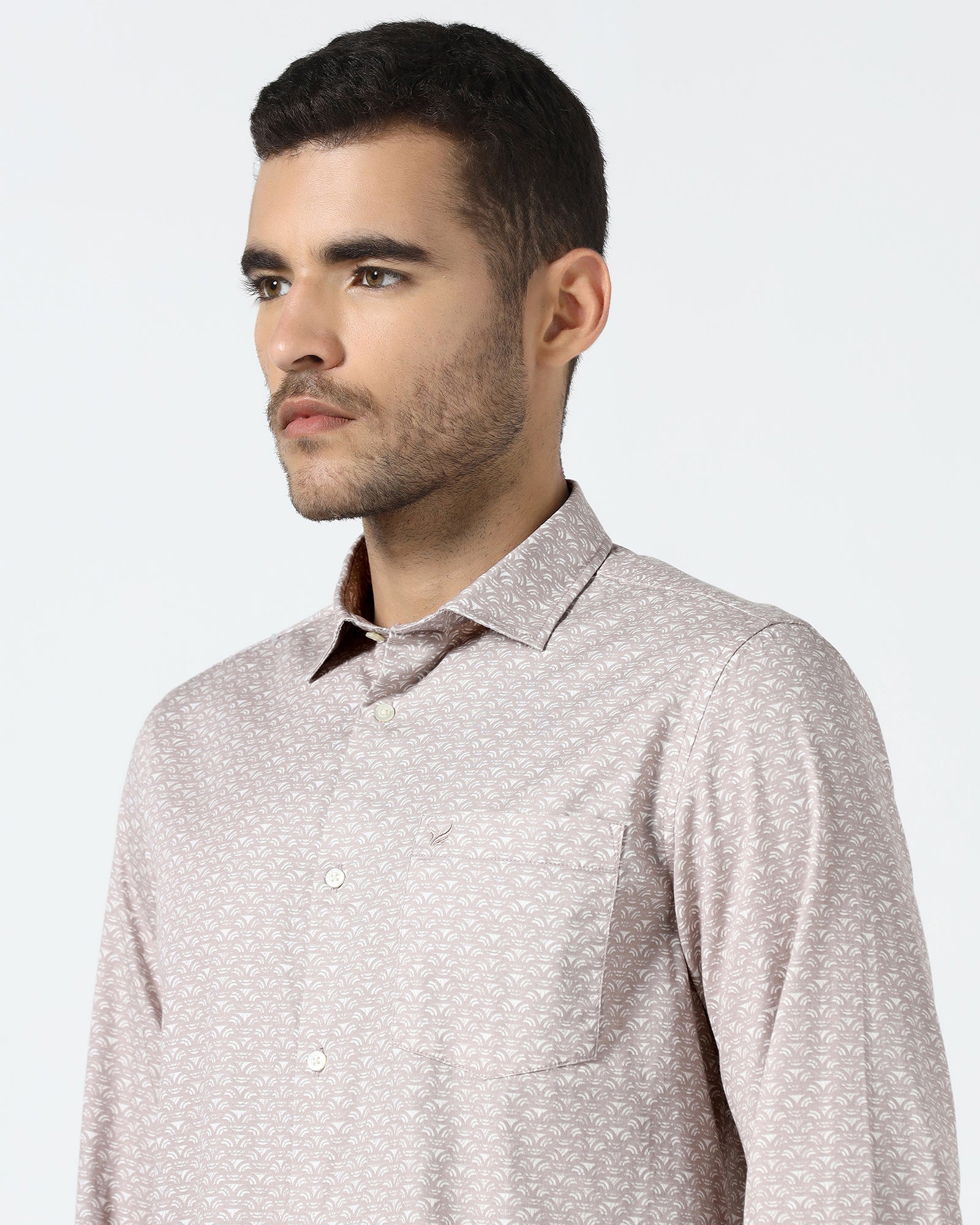 Smoky Pink Printed Shirt - Marcel