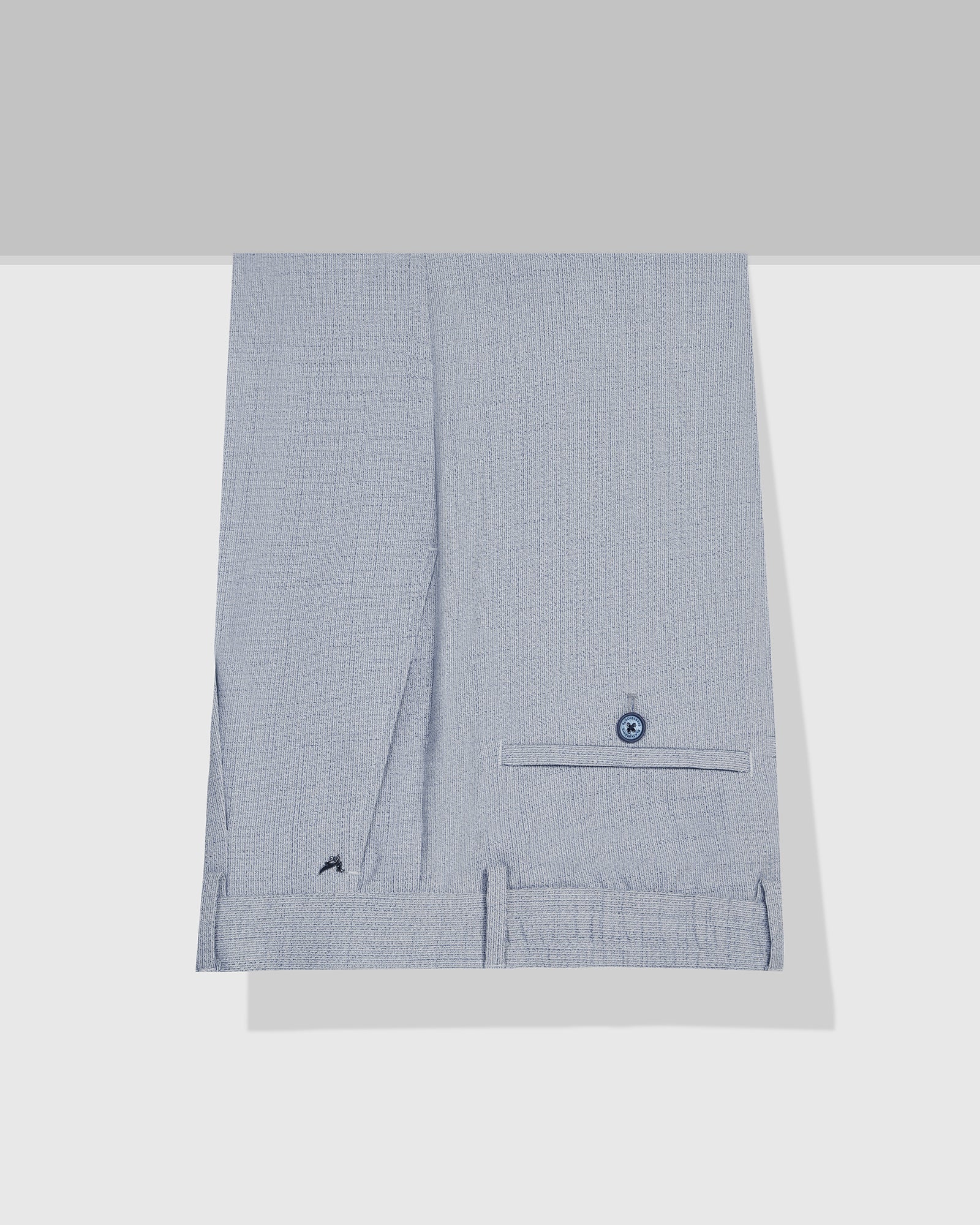 Sneaker Fit Blue Textured Pant - Hermes