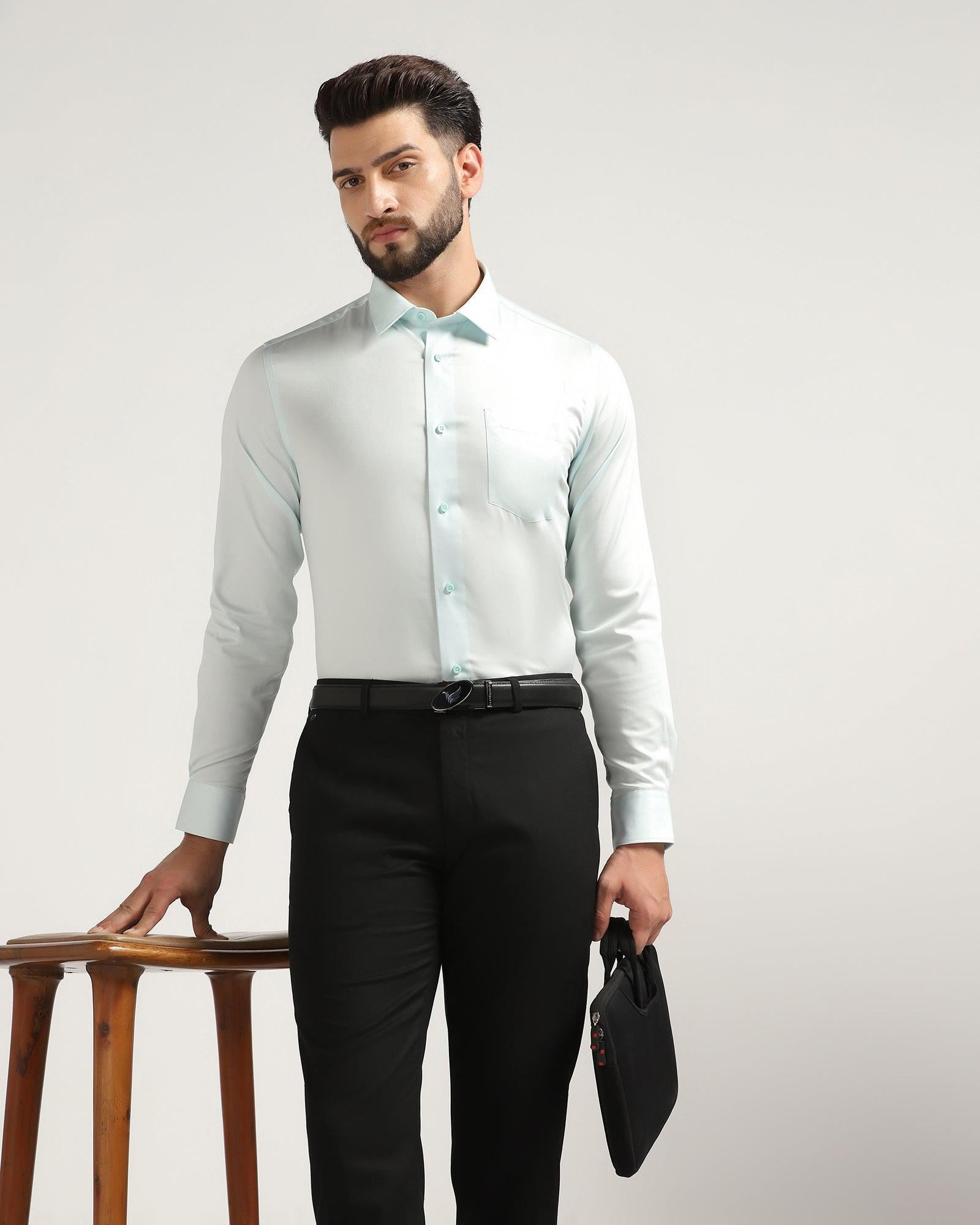Must Haves Formal Aqua Solid Shirt - Sailor - Blackberrys