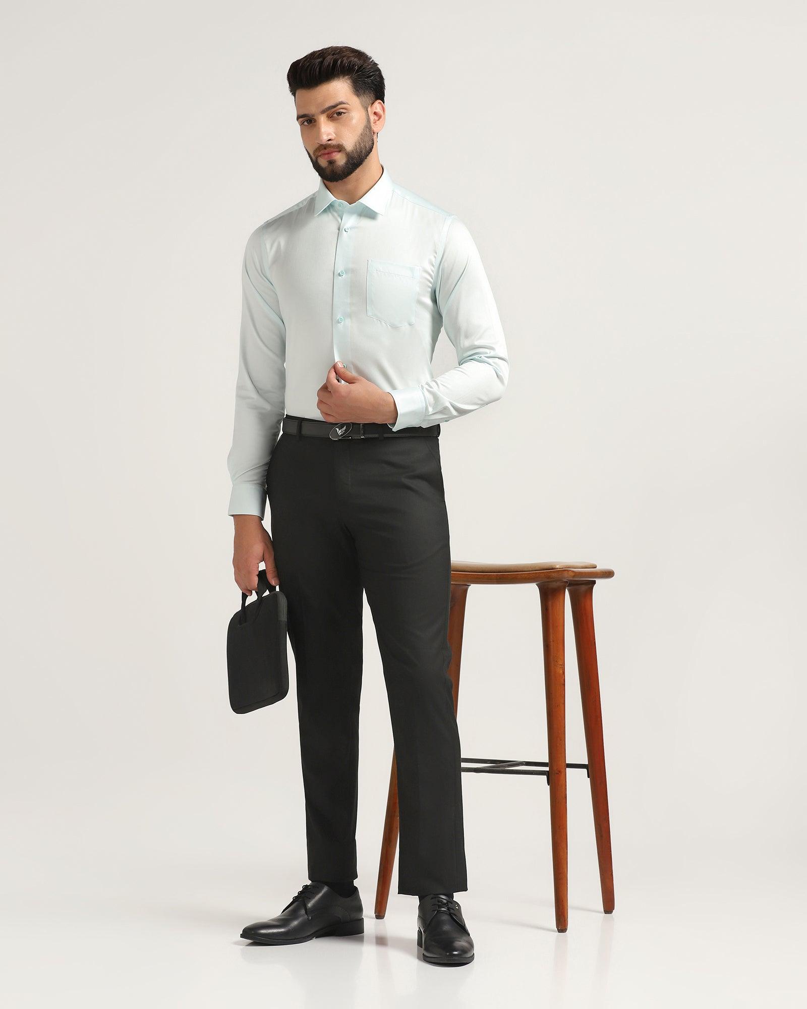 Must Haves Formal Aqua Solid Shirt - Sailor - Blackberrys