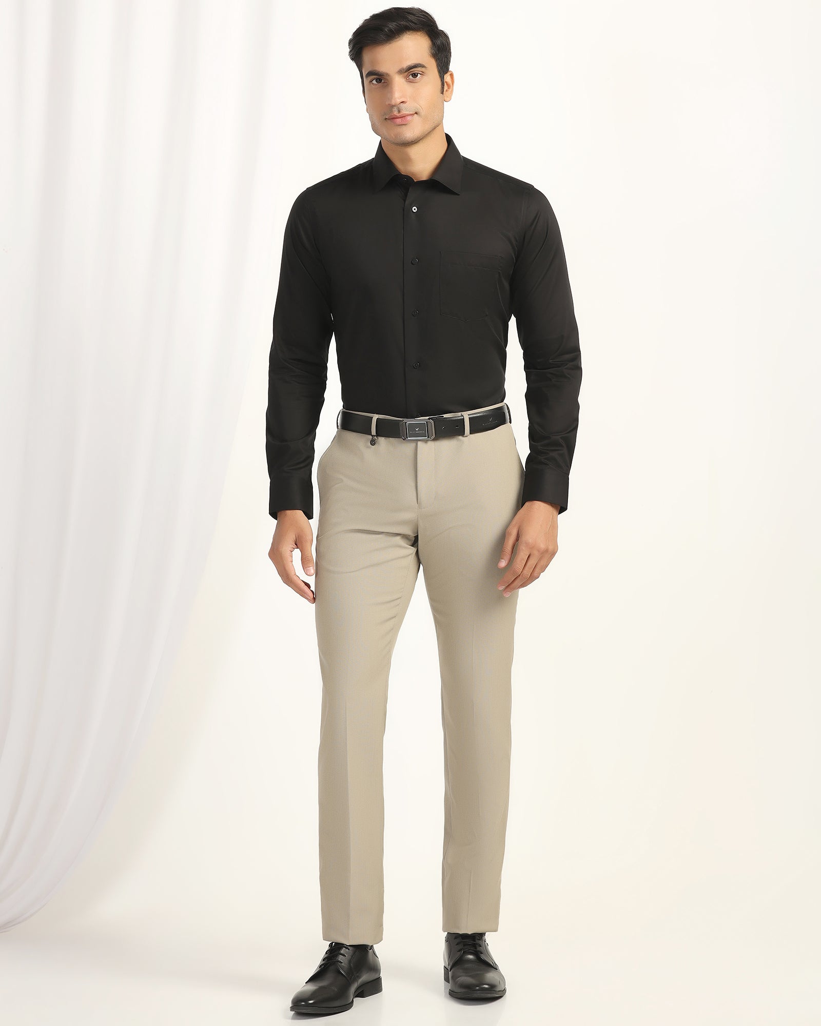 Formal Black Solid Shirt - Dawn