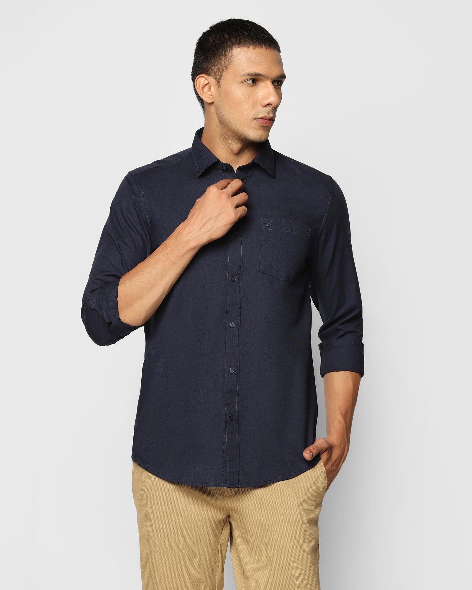 Casual Shirt In Navy (Lure) - Blackberrys