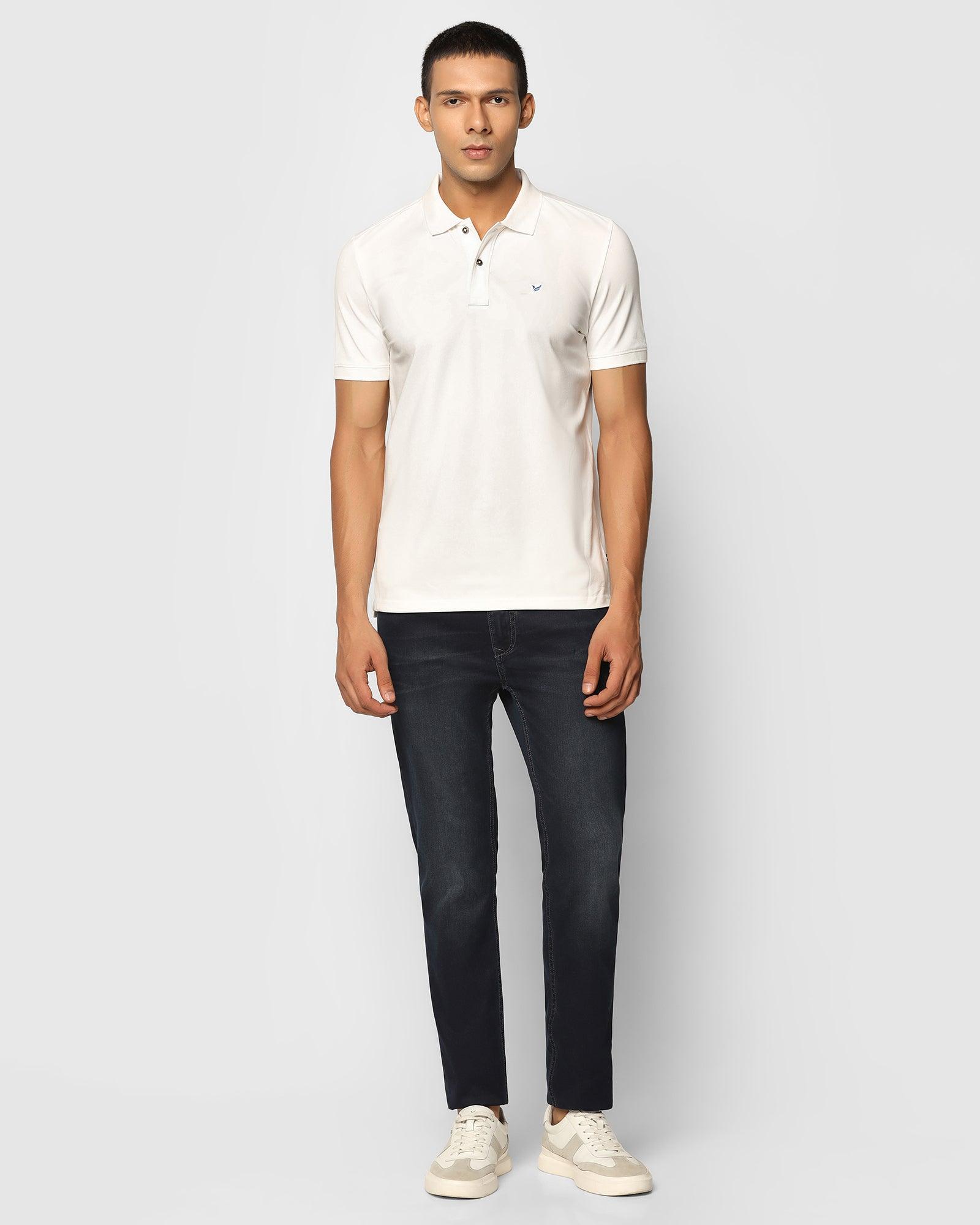Polo White Solid T Shirt - Yuki - Blackberrys