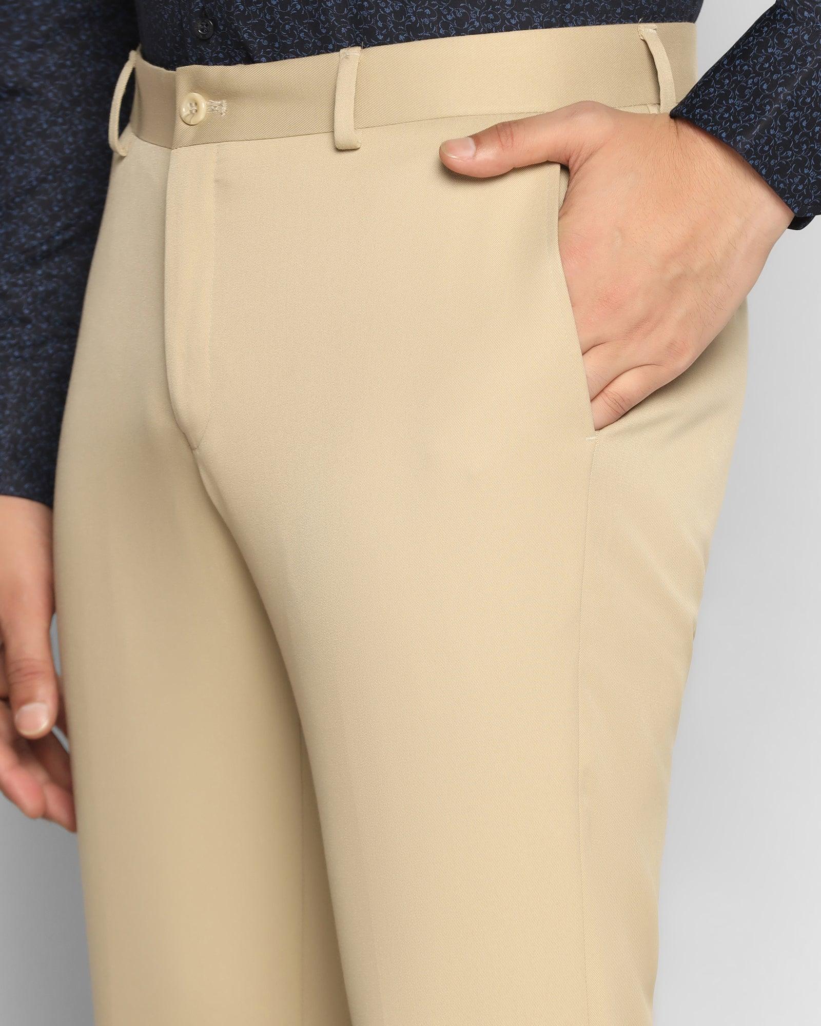 Formal Trousers In Beige B-95 (Sodrick) - Blackberrys