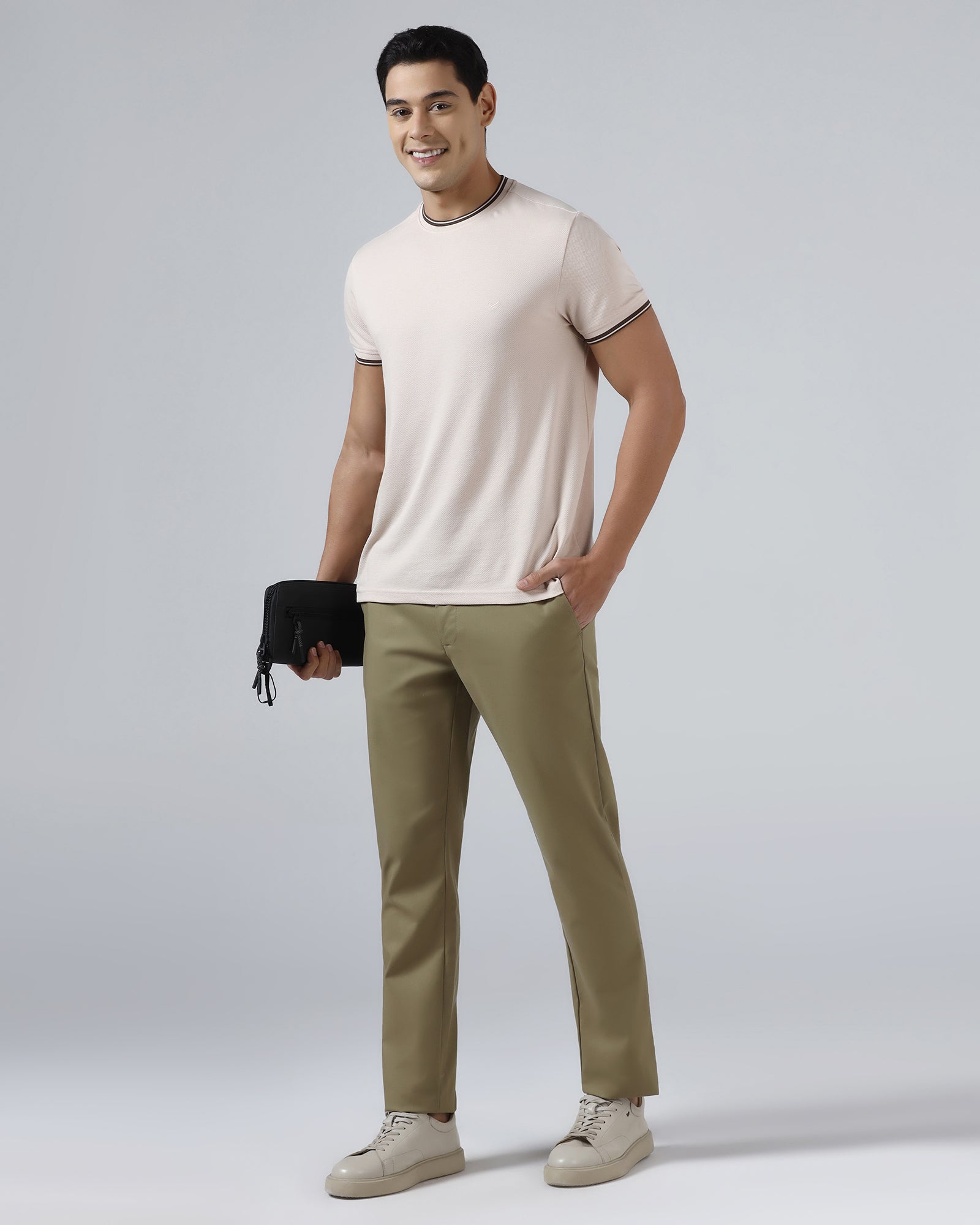 Stone Beige Non Iron Solid Khaki - Maple