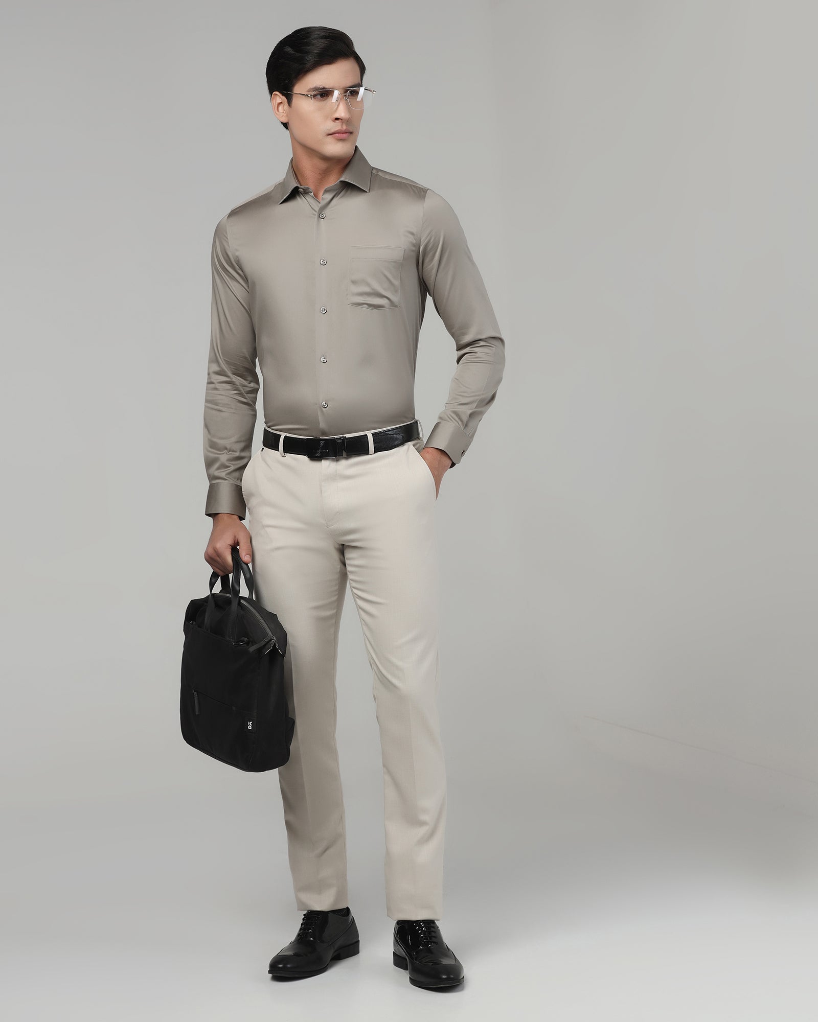 Stone Unwrinkle Solid Shirt - Sylvia