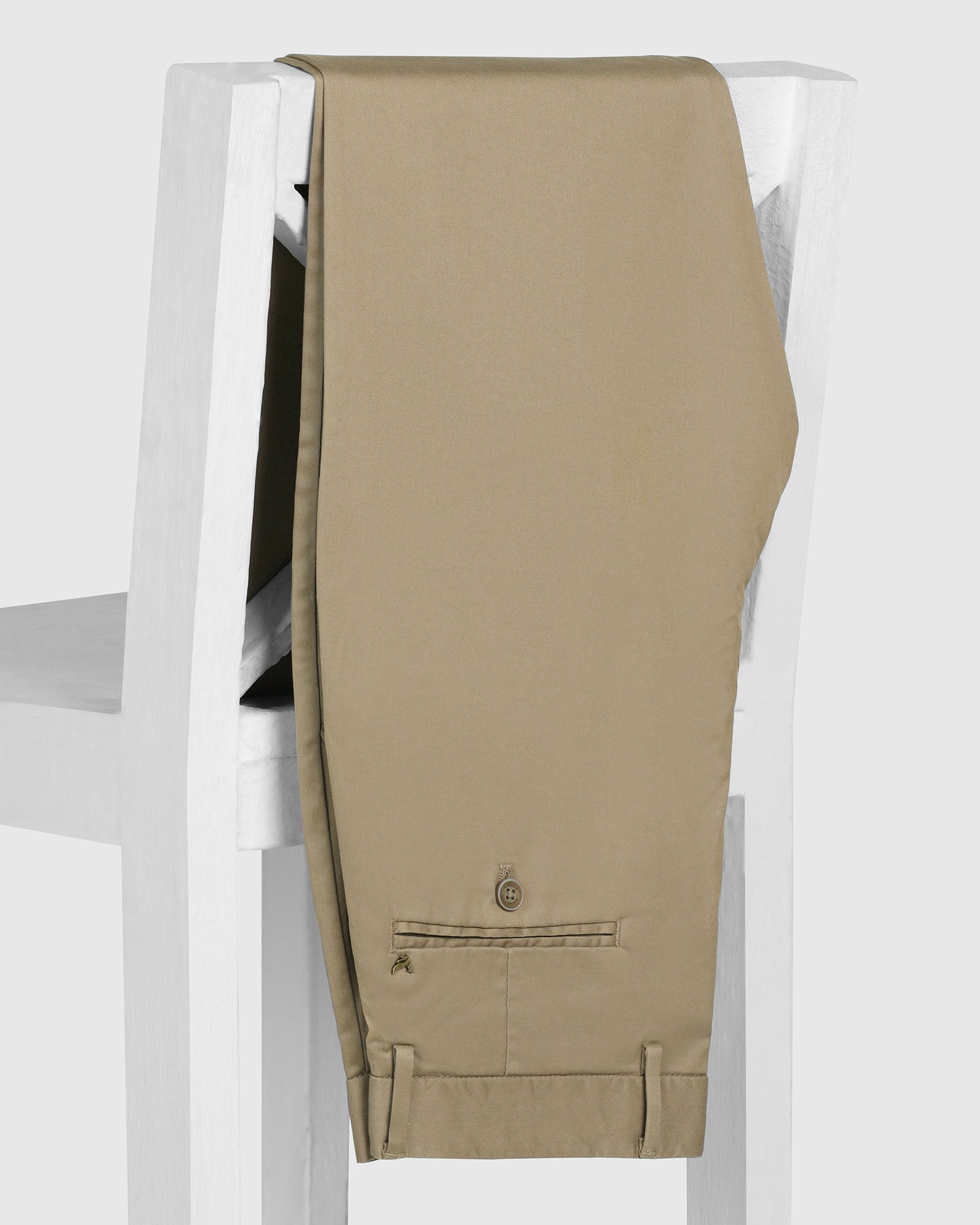 Straight B-90 Casual Khaki Solid Khakis - Martin