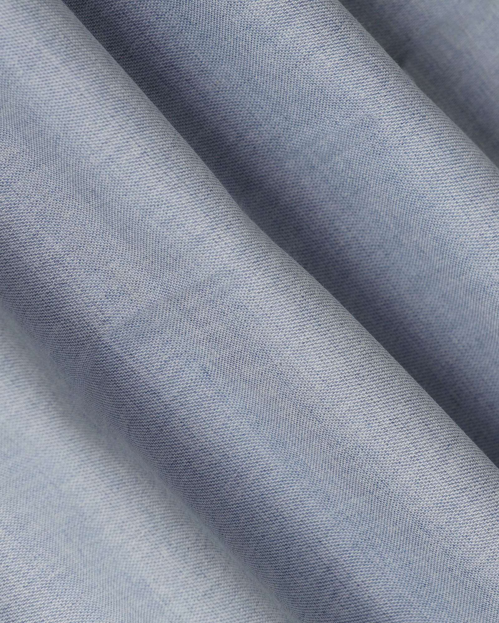 Straight B-90 Formal Light Blue Textured Trouser - musk