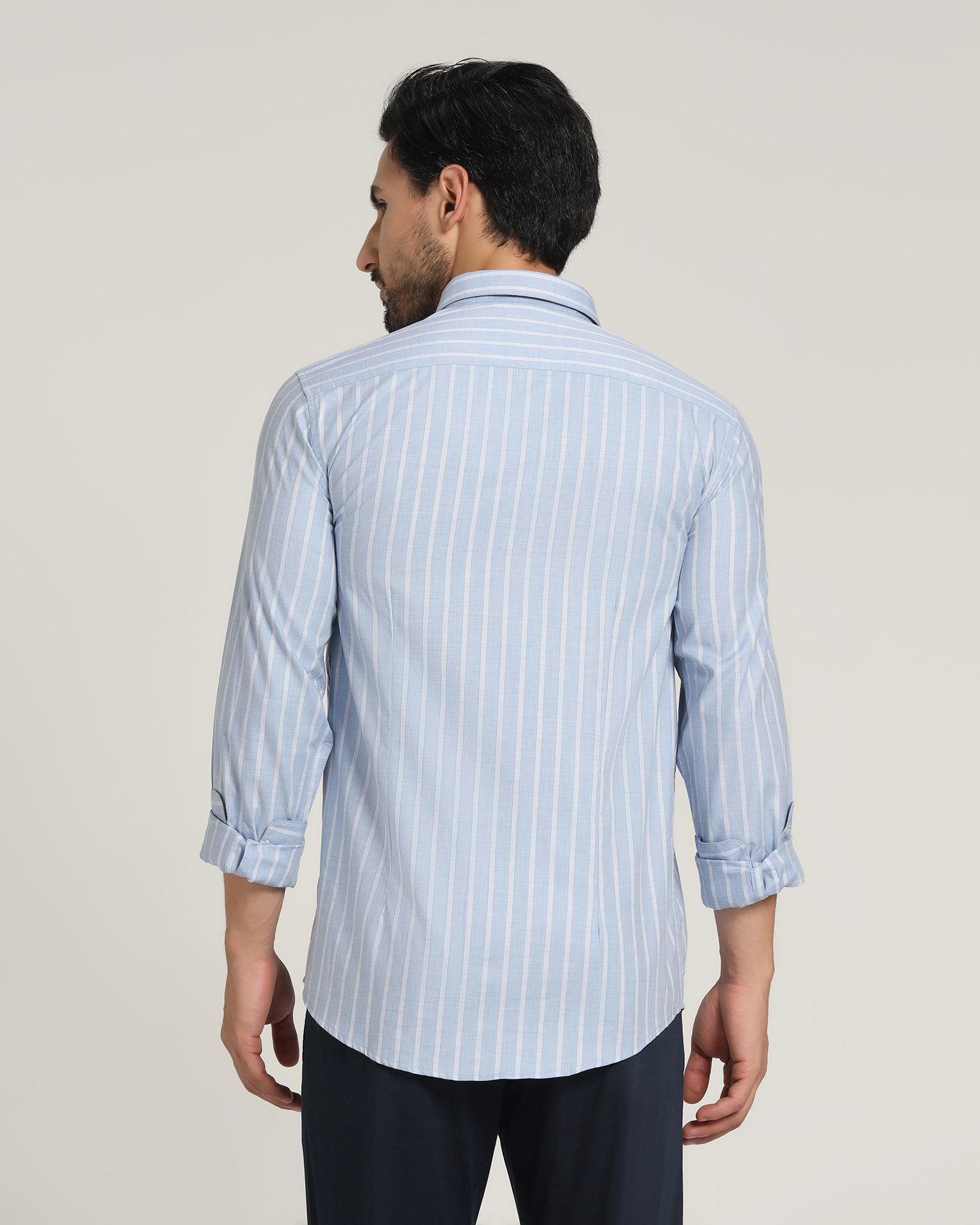 Casual Blue Striped Shirt - Erin - Blackberrys