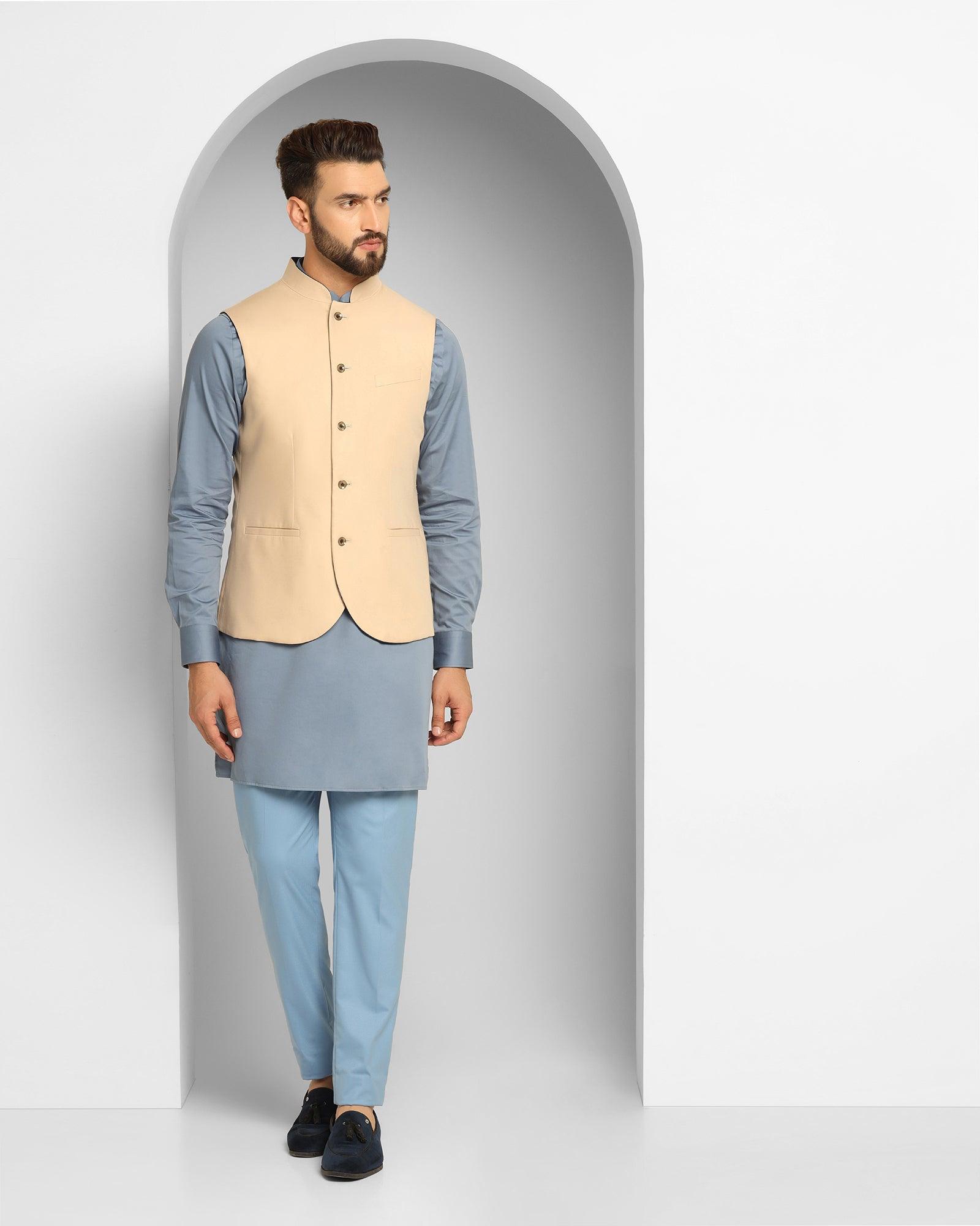 Ethnic 3 Pcs Suit In Navy (Enola) - Blackberrys