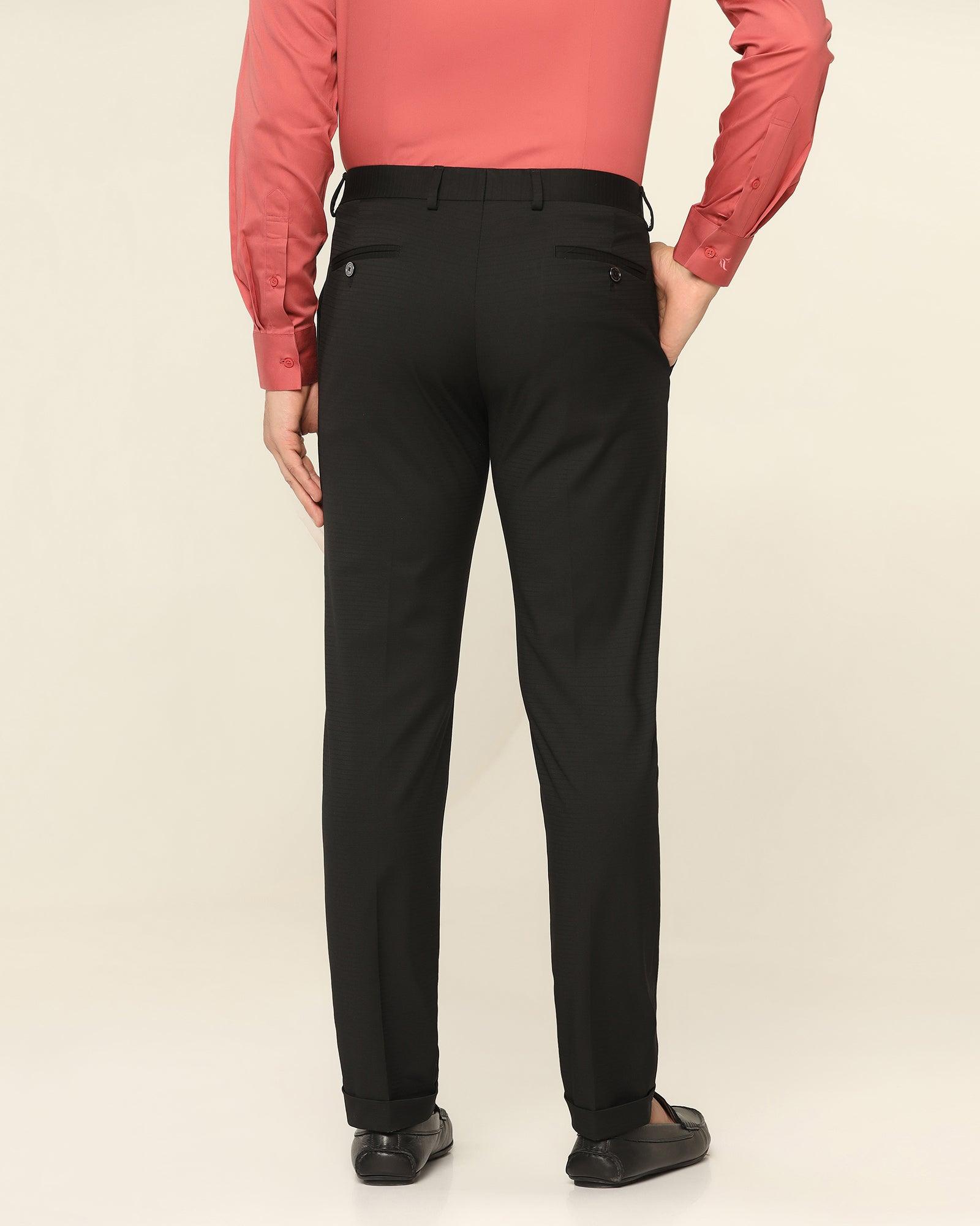 Stripe Formal Trousers In Black Phoenix Fit (Tofort) - Blackberrys