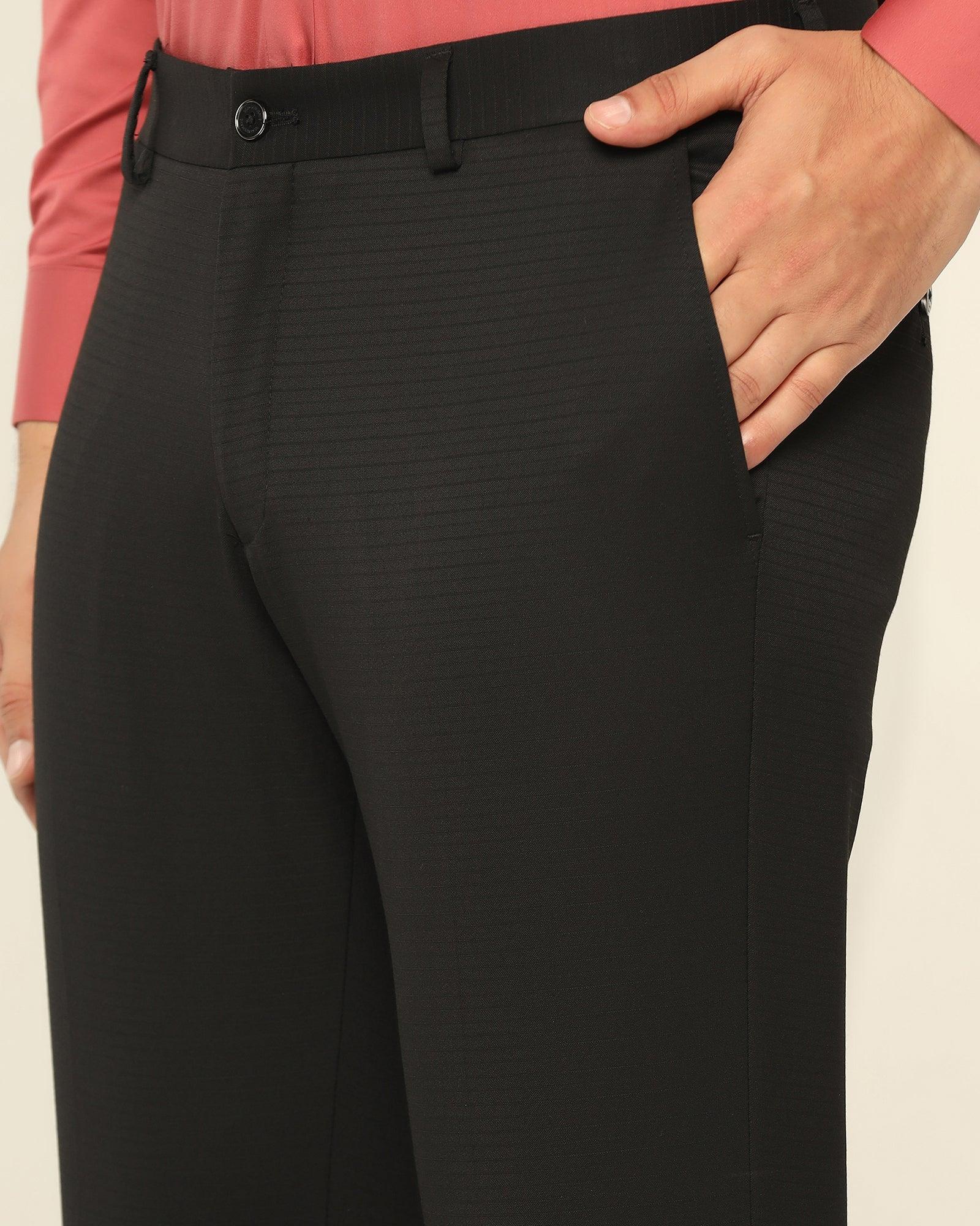 Stripe Formal Trousers In Black Phoenix Fit (Tofort) - Blackberrys
