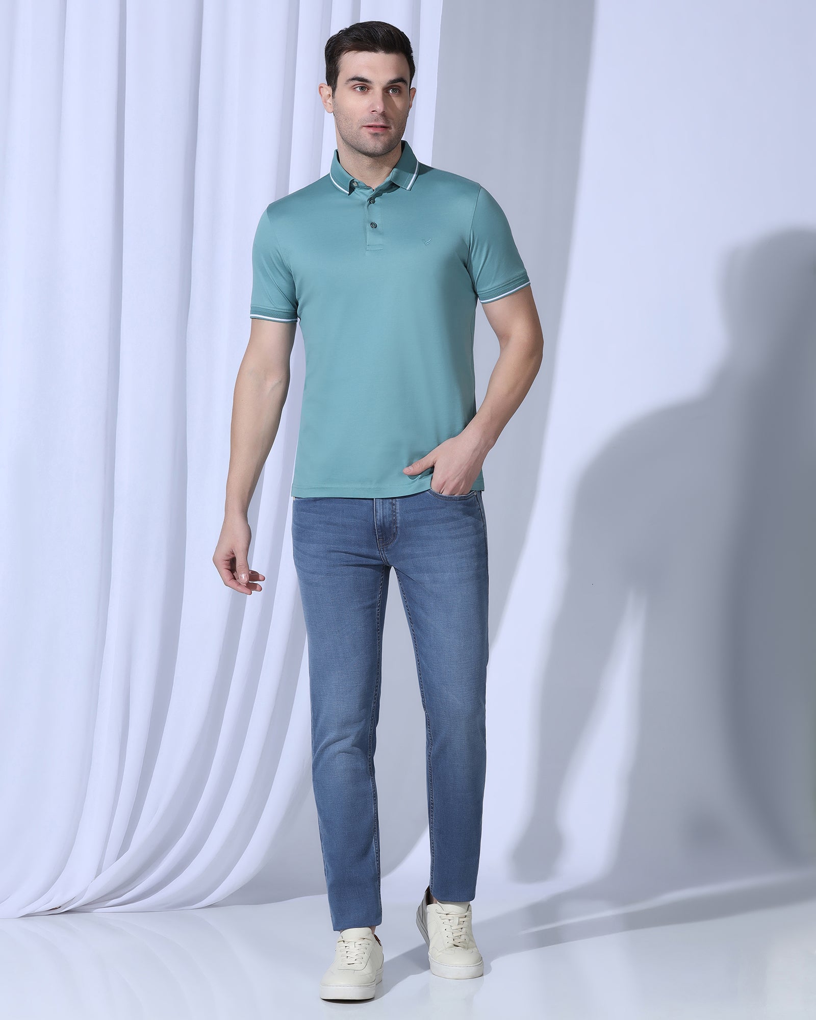 Super Clean Slim Yonk Fit Indigo Jeans - Kai