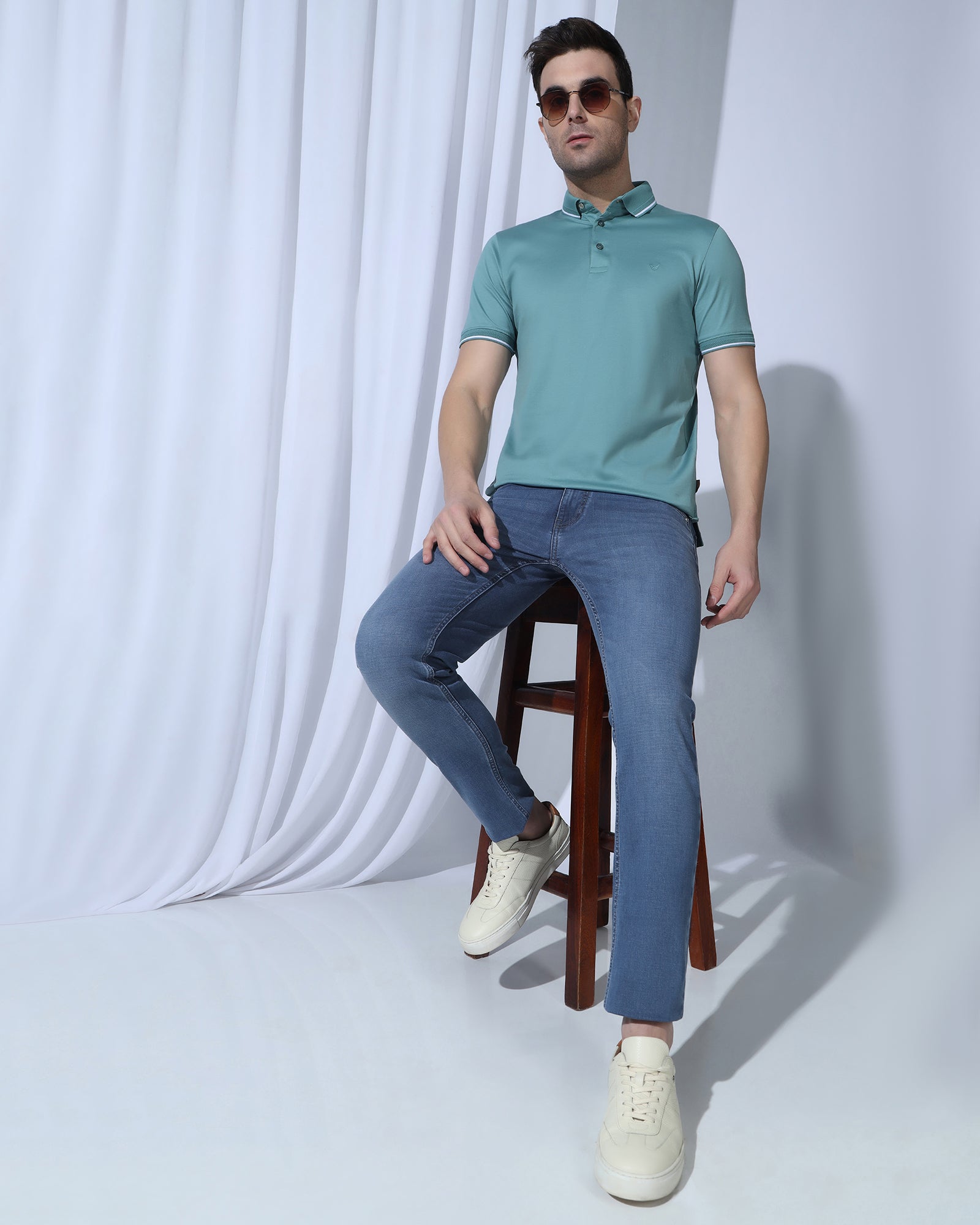 Super Clean Slim Yonk Fit Indigo Jeans - Kai