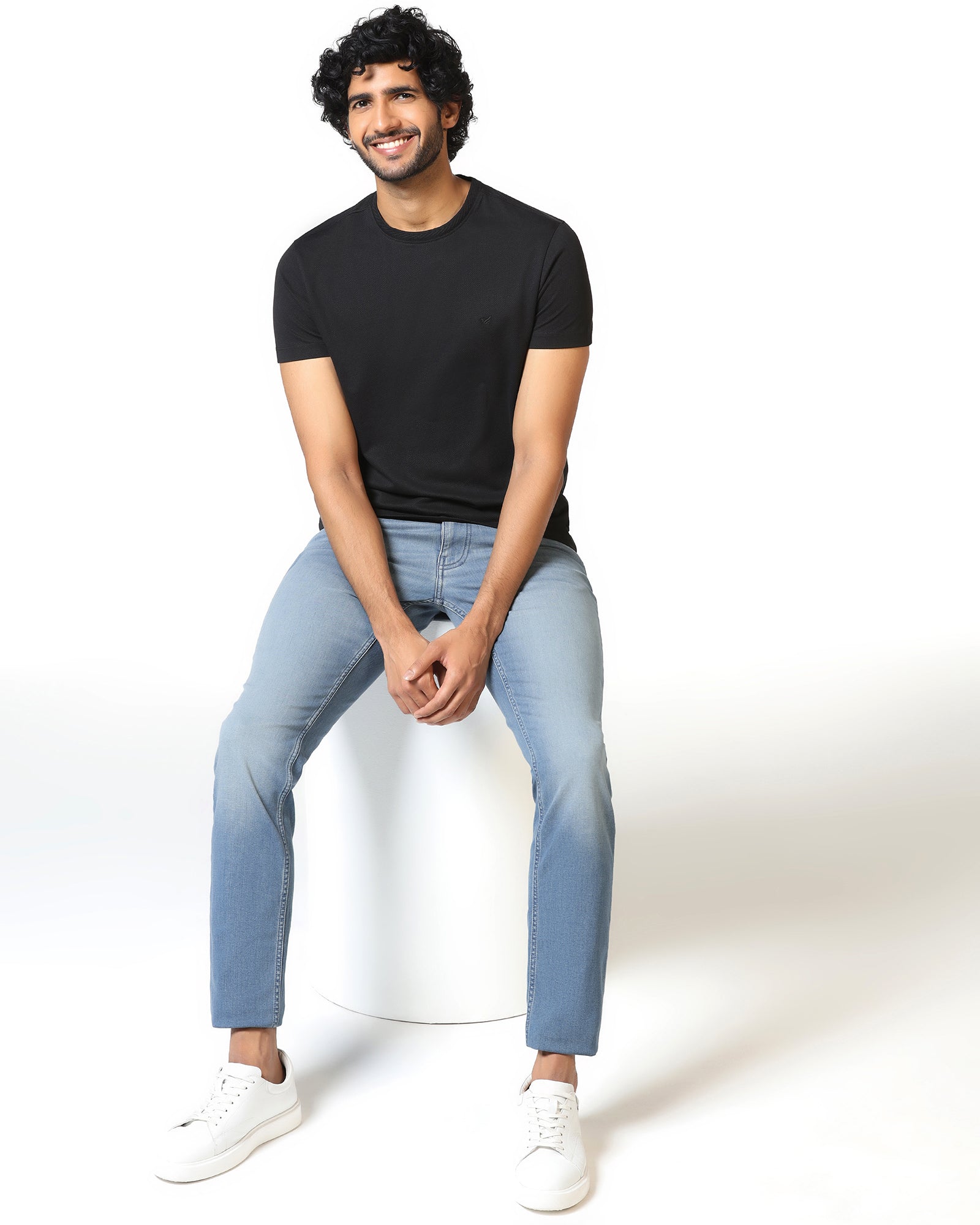 Super Clean Slim Comfort Buff Fit Indigo Jeans - Addo