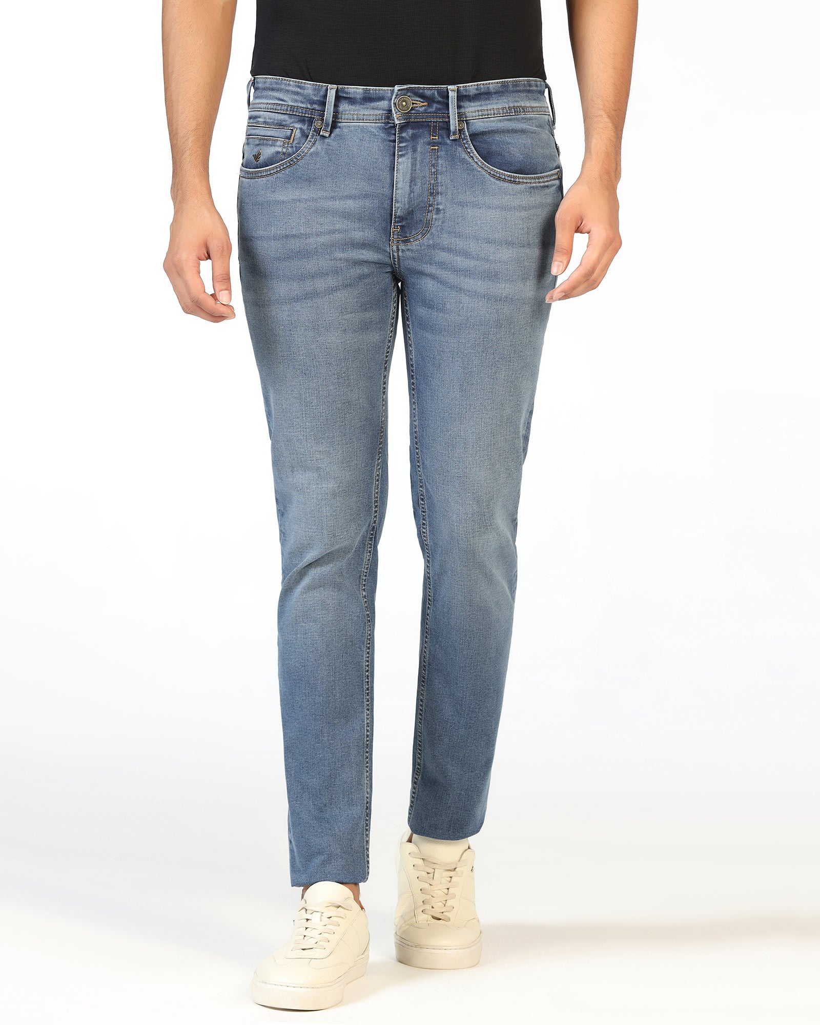 Super Clean Slim Yonk Fit Indigo Jeans - Rolf