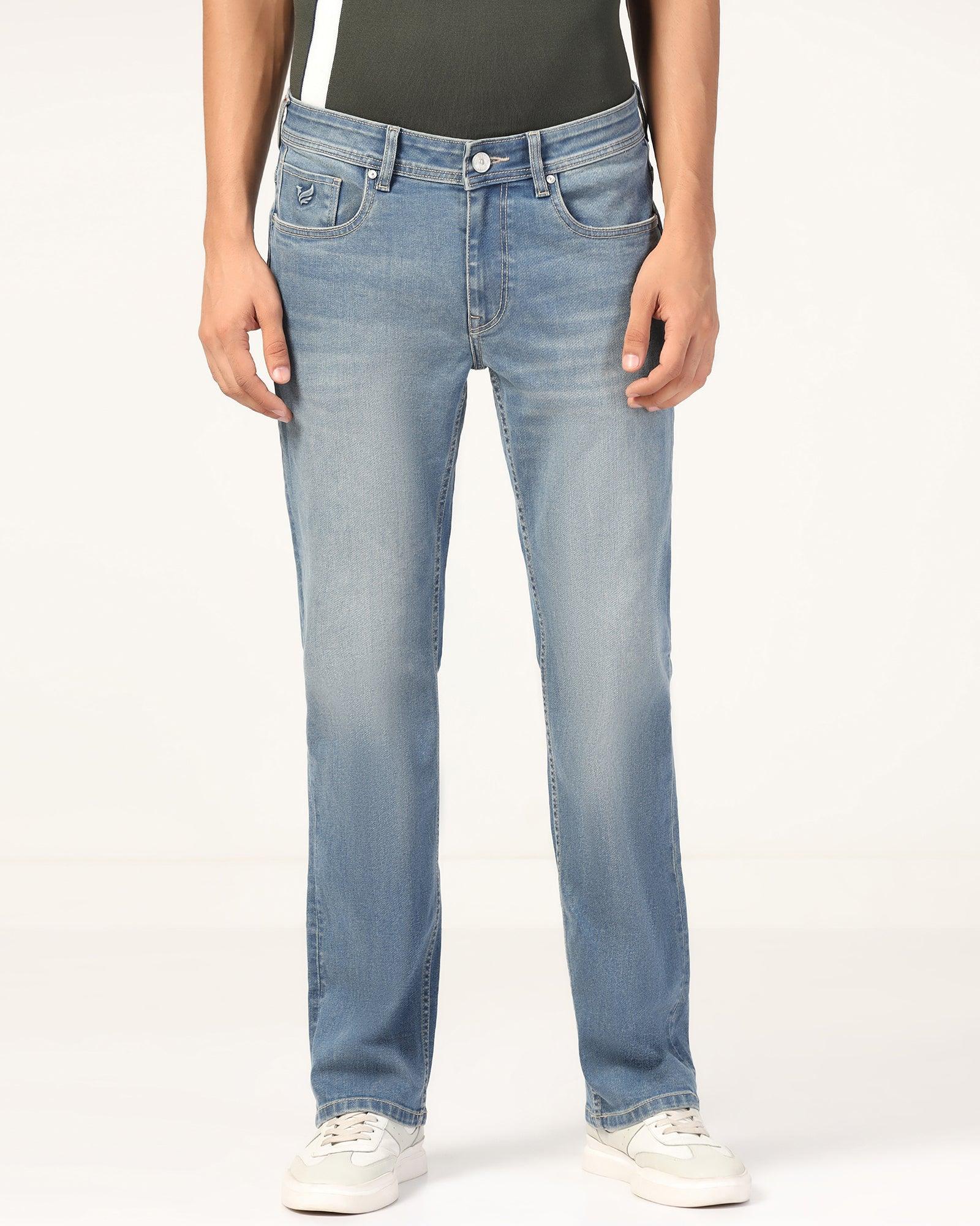 Super Clean Straight Comfort Duke Fit Indigo Blue Jeans - Margaret
