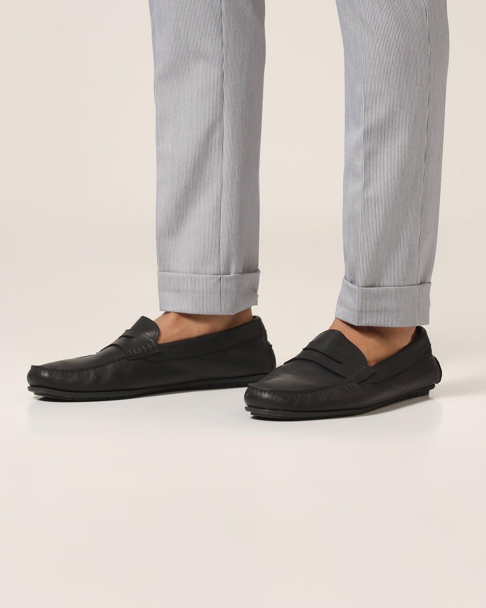 Super Slim Phoenix Formal Blue Stripe Trouser - Ninja - Blackberrys