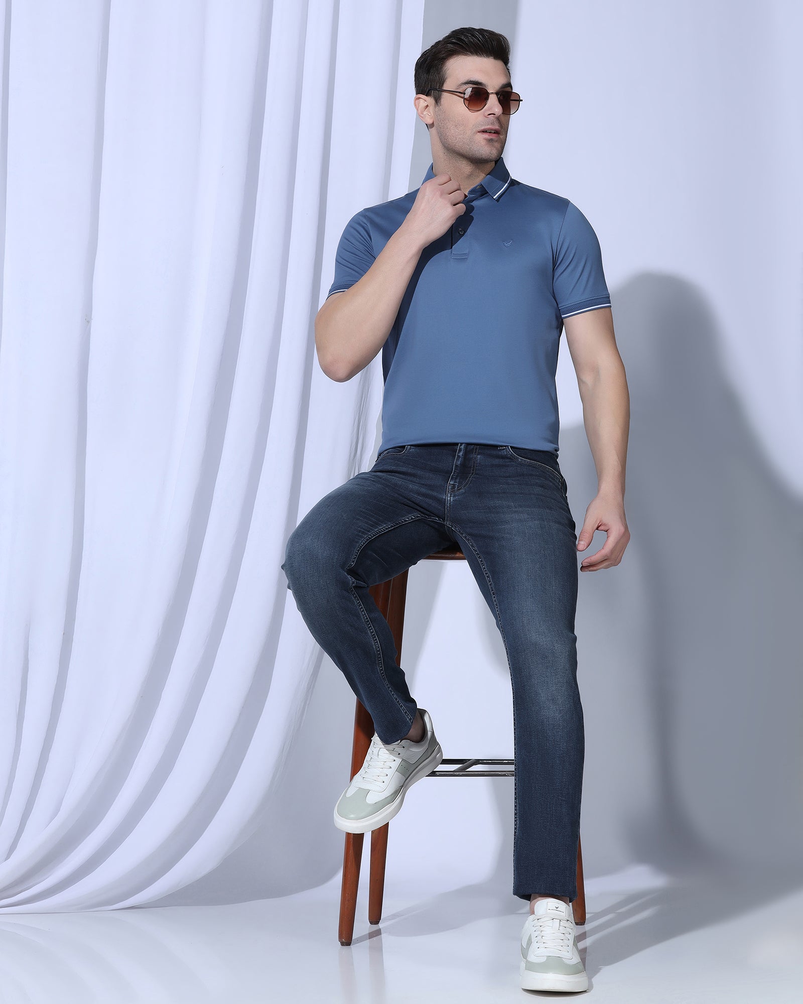 Superflex Slim Yonk Fit Indigo Jeans - Calder