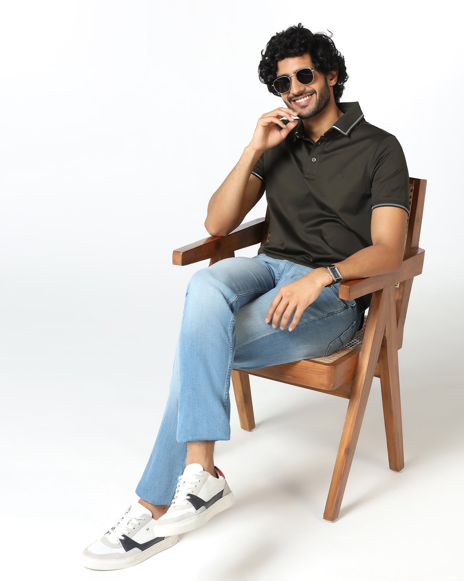 Superflex Slim Comfort Buff Fit Indigo Jeans - Aadan