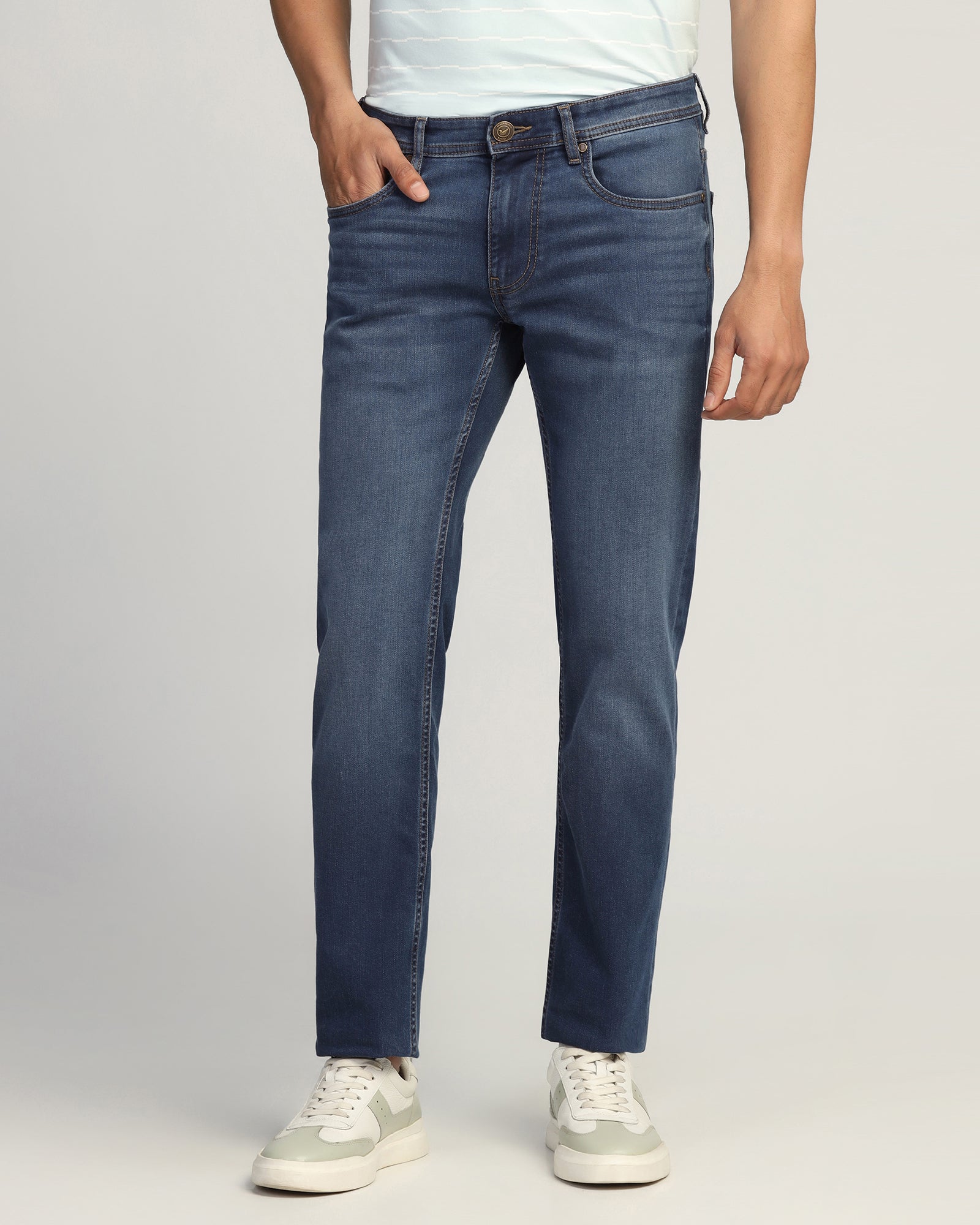 Superflex Slim Comfort Buff Fit Indigo Jeans - Mosi