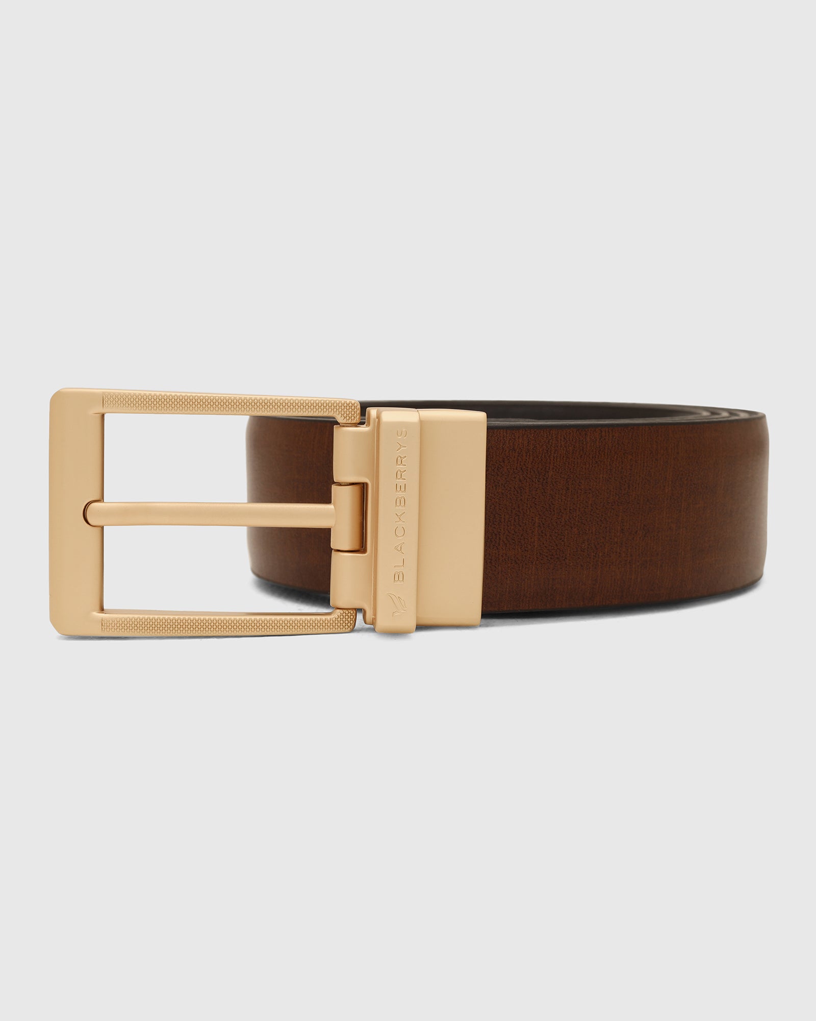 Leather Revesible Tan & Black Solid Belt - Winslet