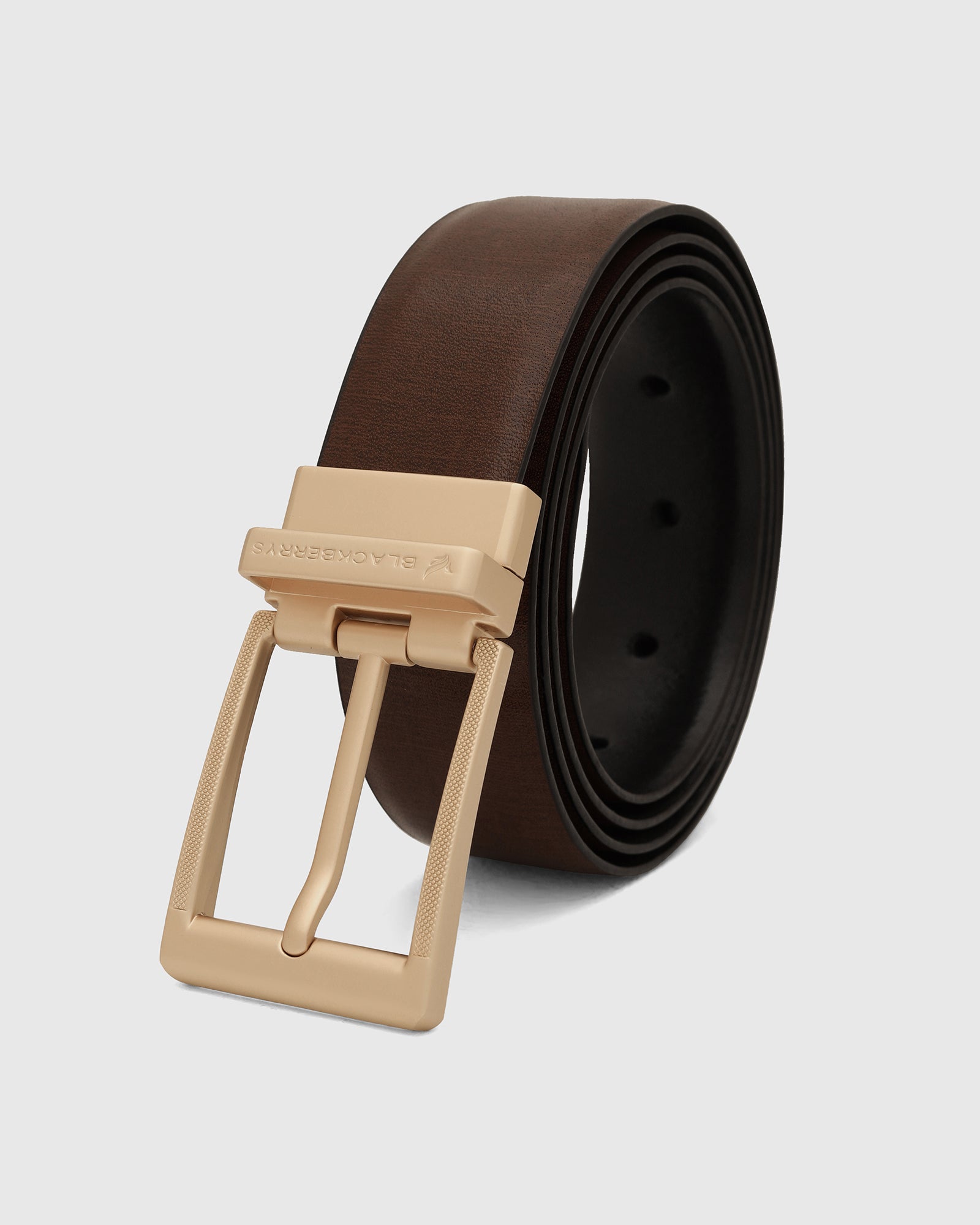 Leather Revesible Tan & Black Solid Belt - Winslet
