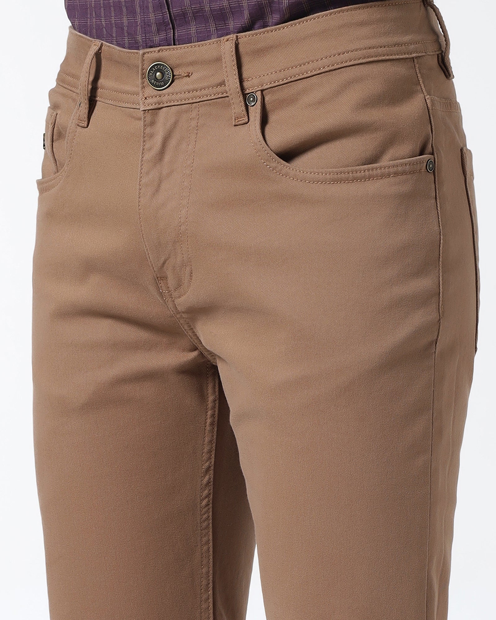 Tan Bleed Zero Slim Fit Jeans - Rene