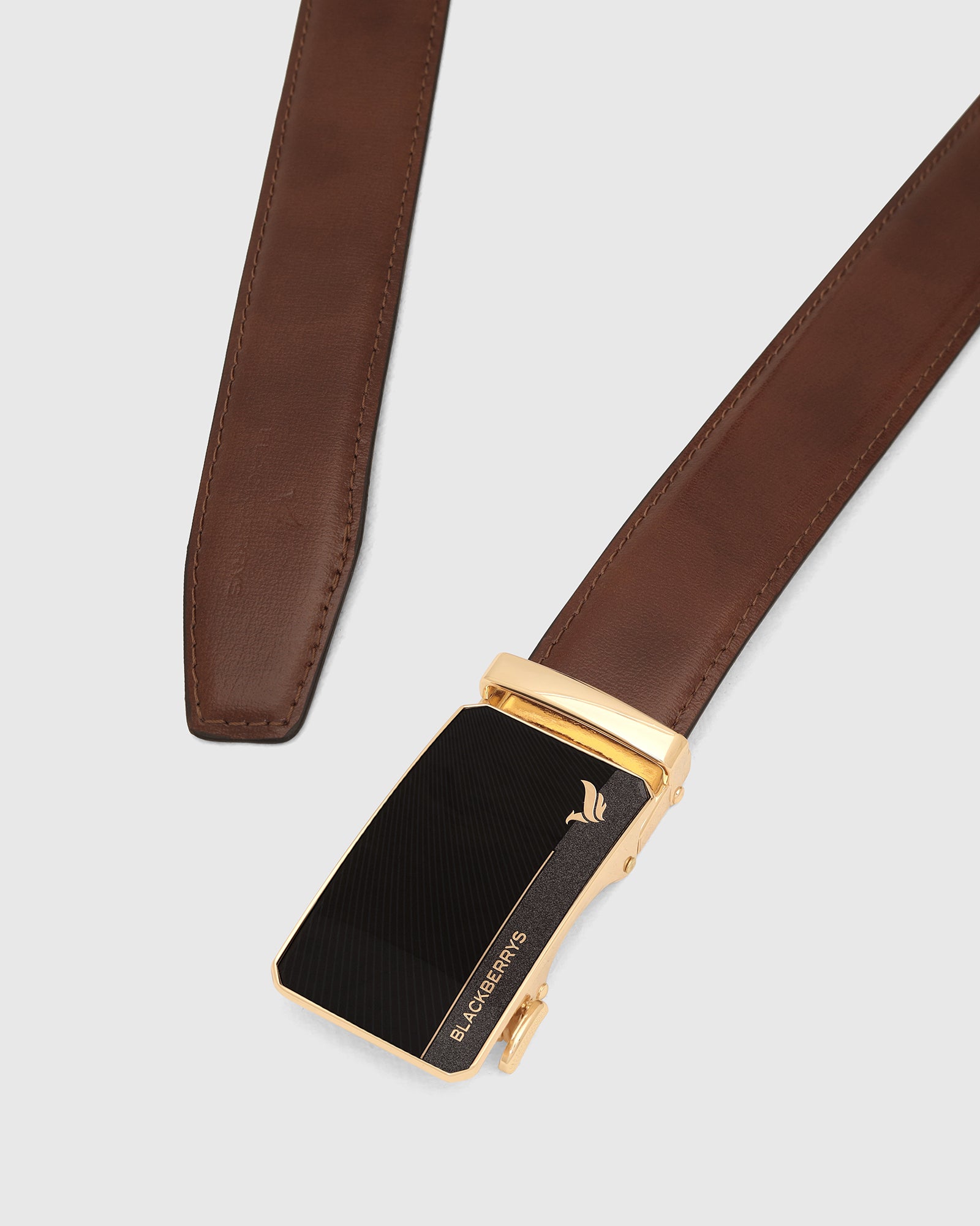 Leather Tan Solid Belt - Waddy