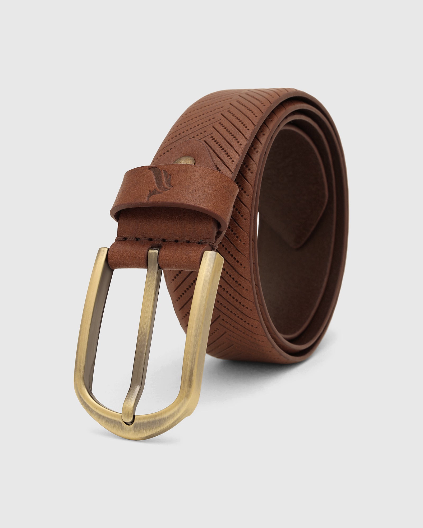 Leather Tan Solid Belt - Wiston