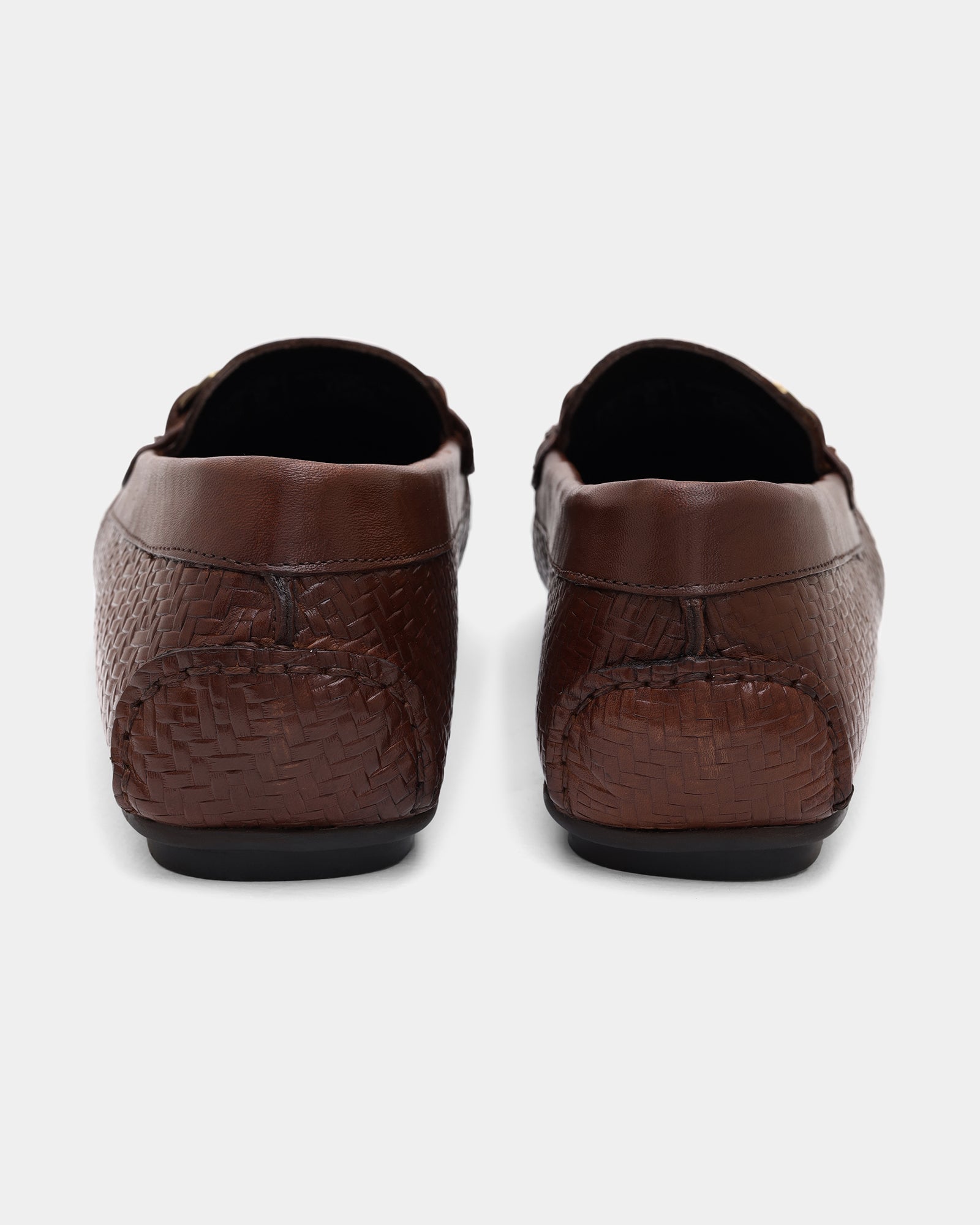 Tan Solid Loafers Shoes - Willyy