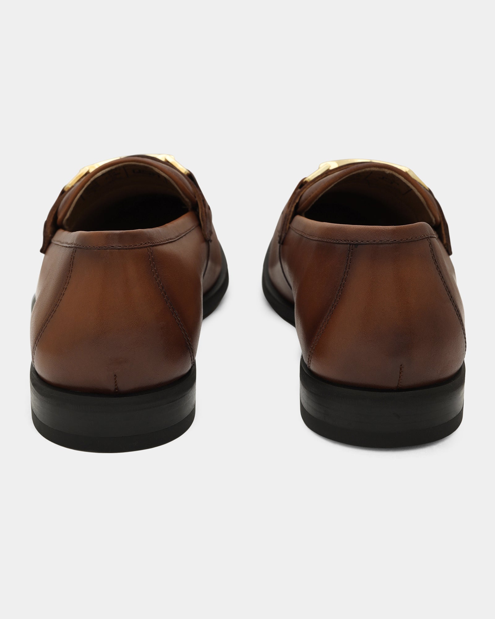 Tan Solid Loafers Shoes - Winaa