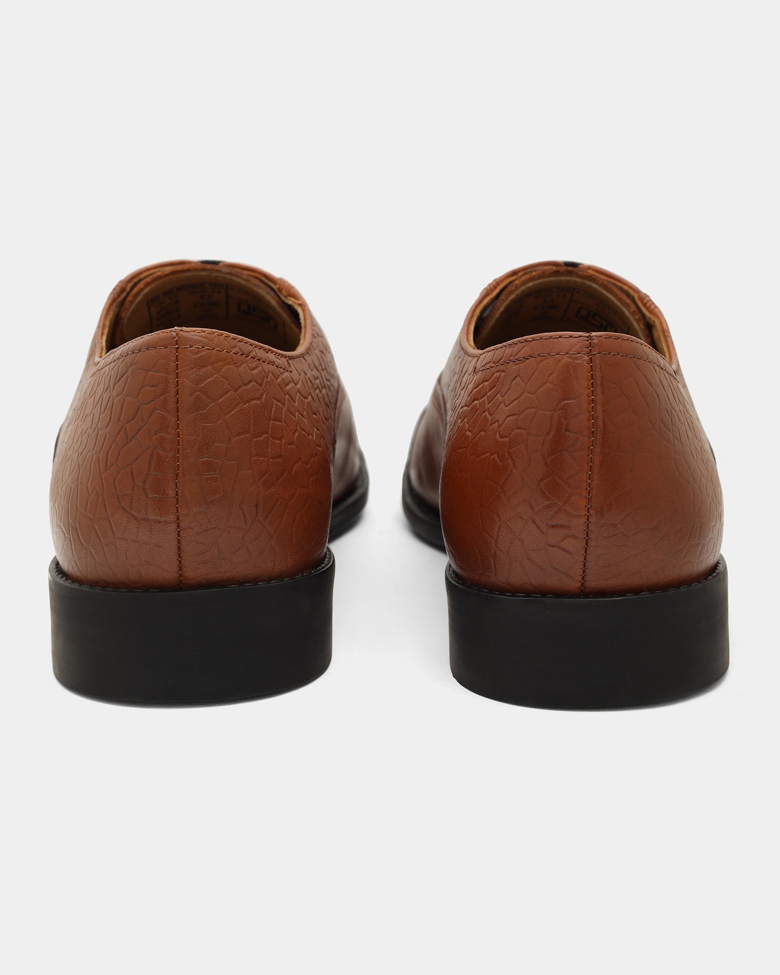 Tan Solid Oxford Shoes - Wilmoree