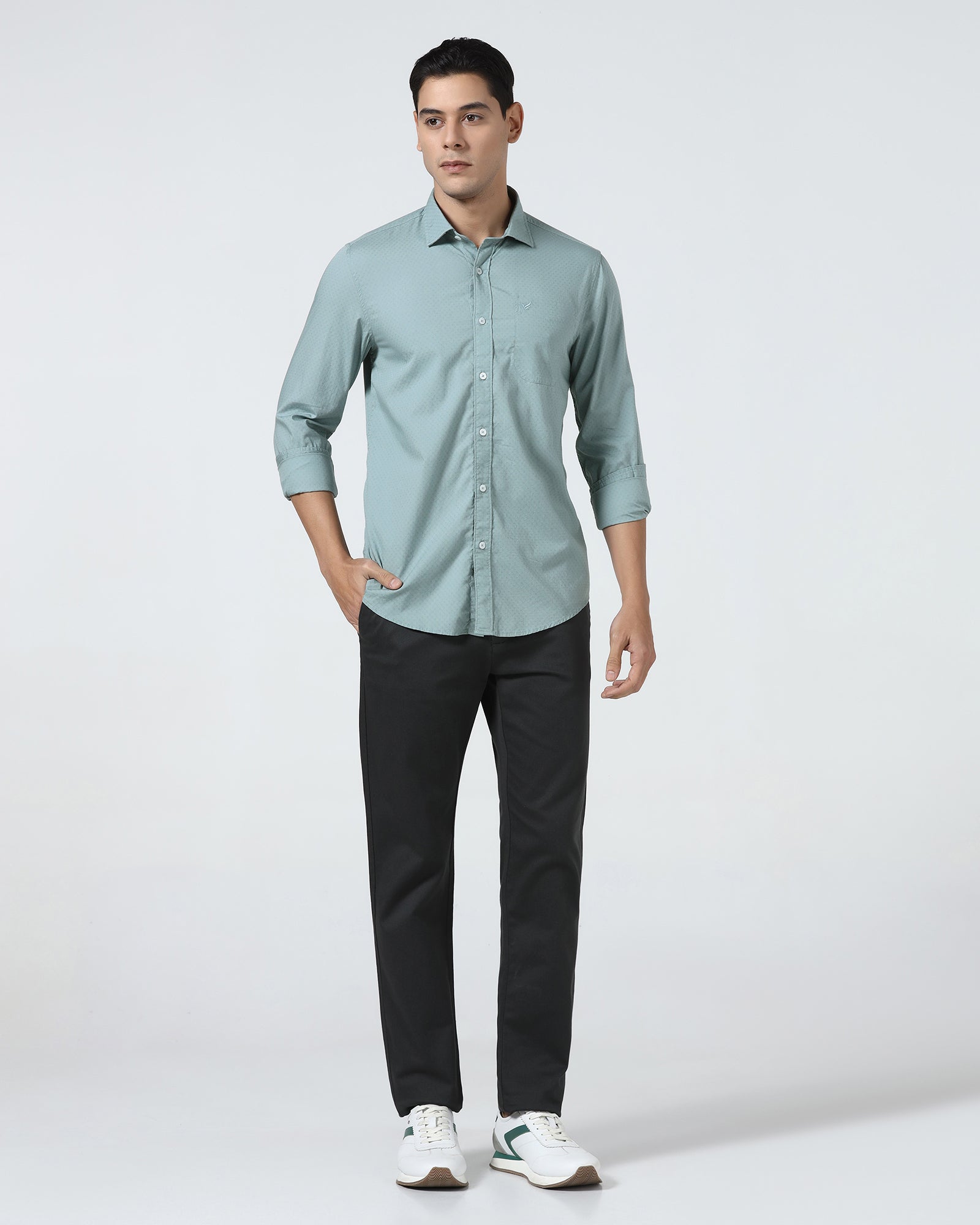 Teal Textured Shirt - Recon