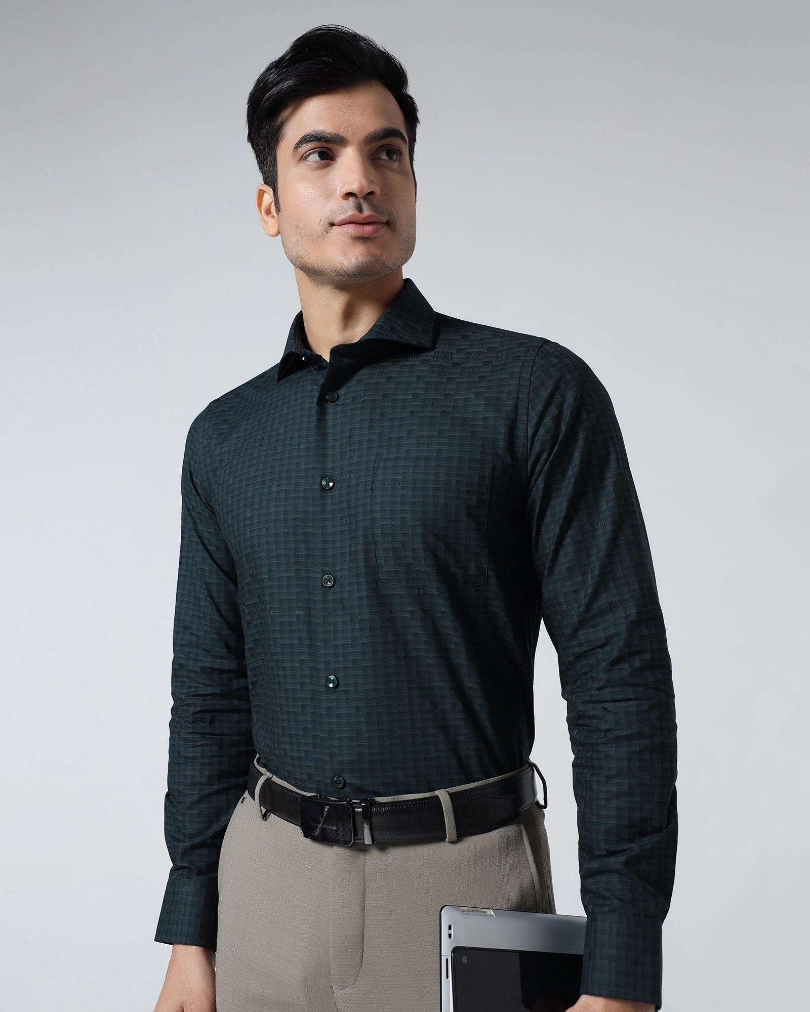 Teal Check Shirt - Echod