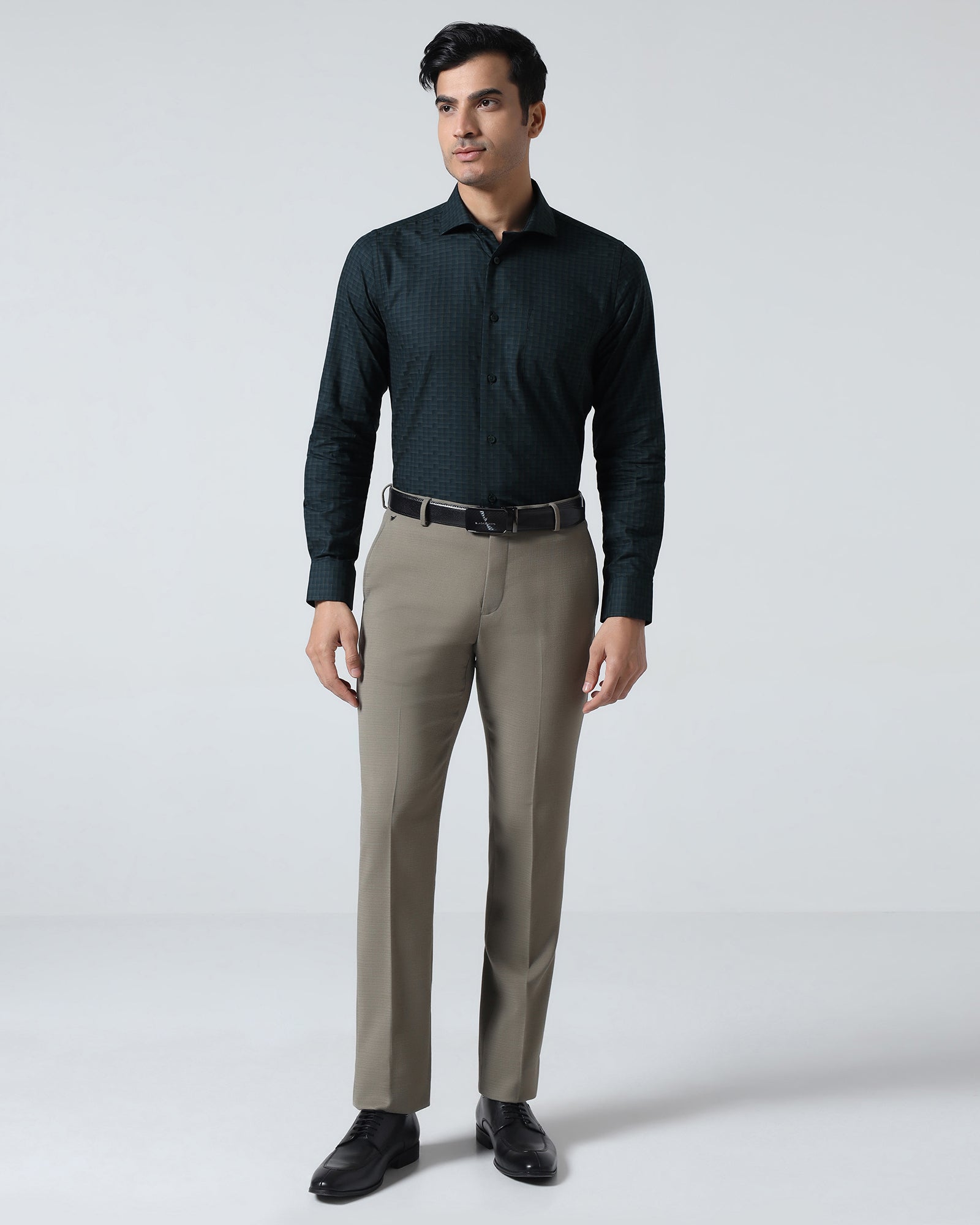 Teal Check Shirt - Echod