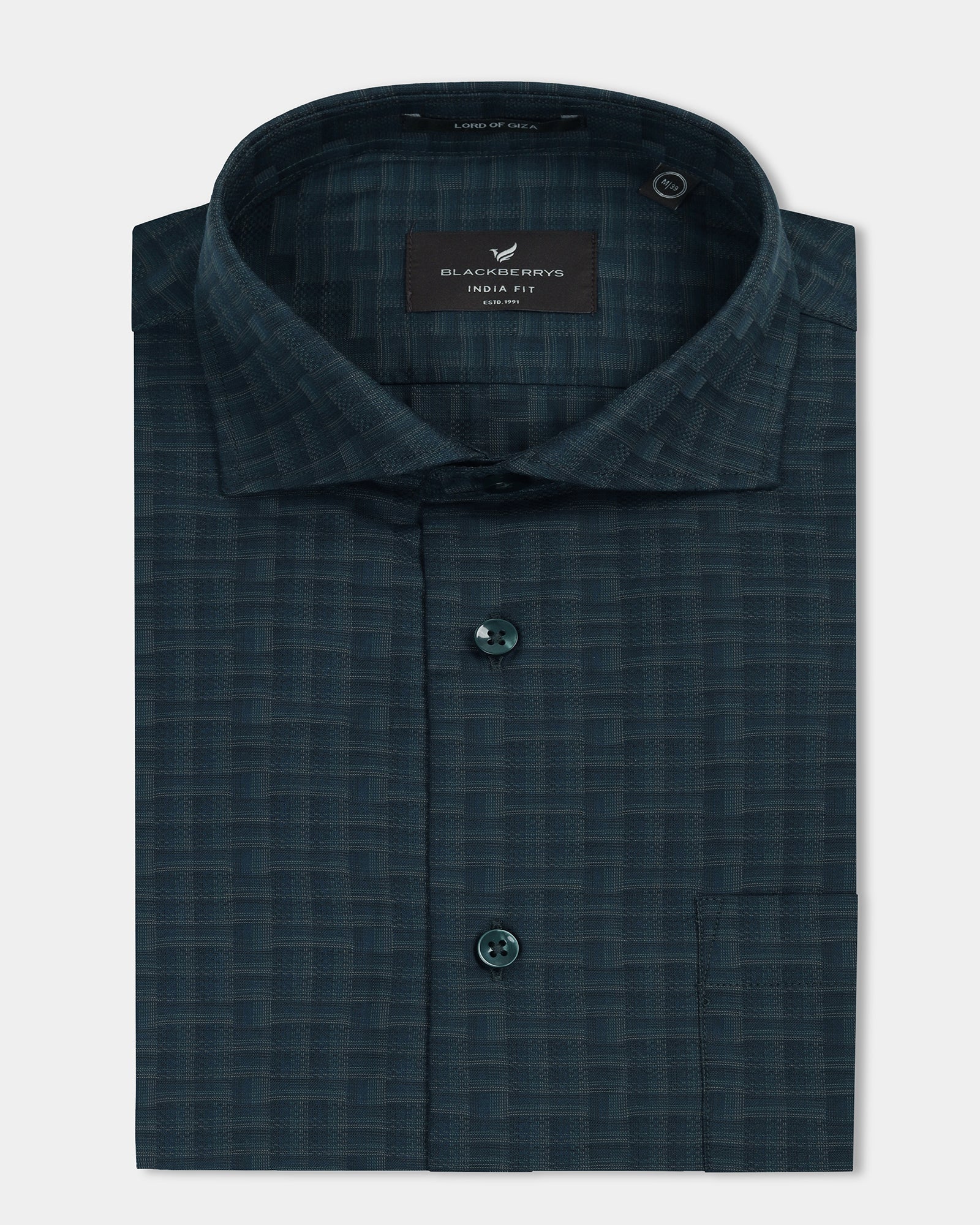 Teal Check Shirt - Echod